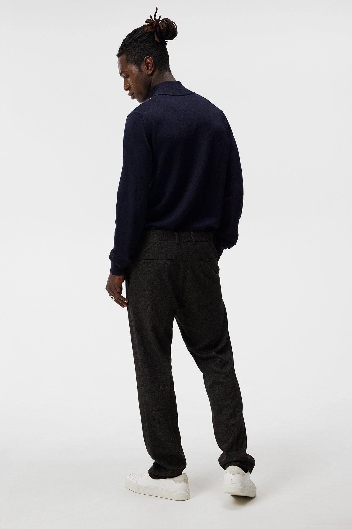 Kiyan Quarter Zip Sweater / JL Navy