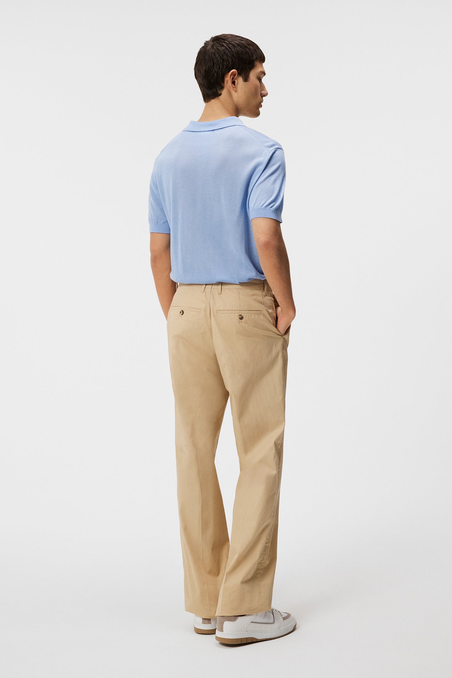 Ridge Lyocell Silk Polo / Chambray Blue