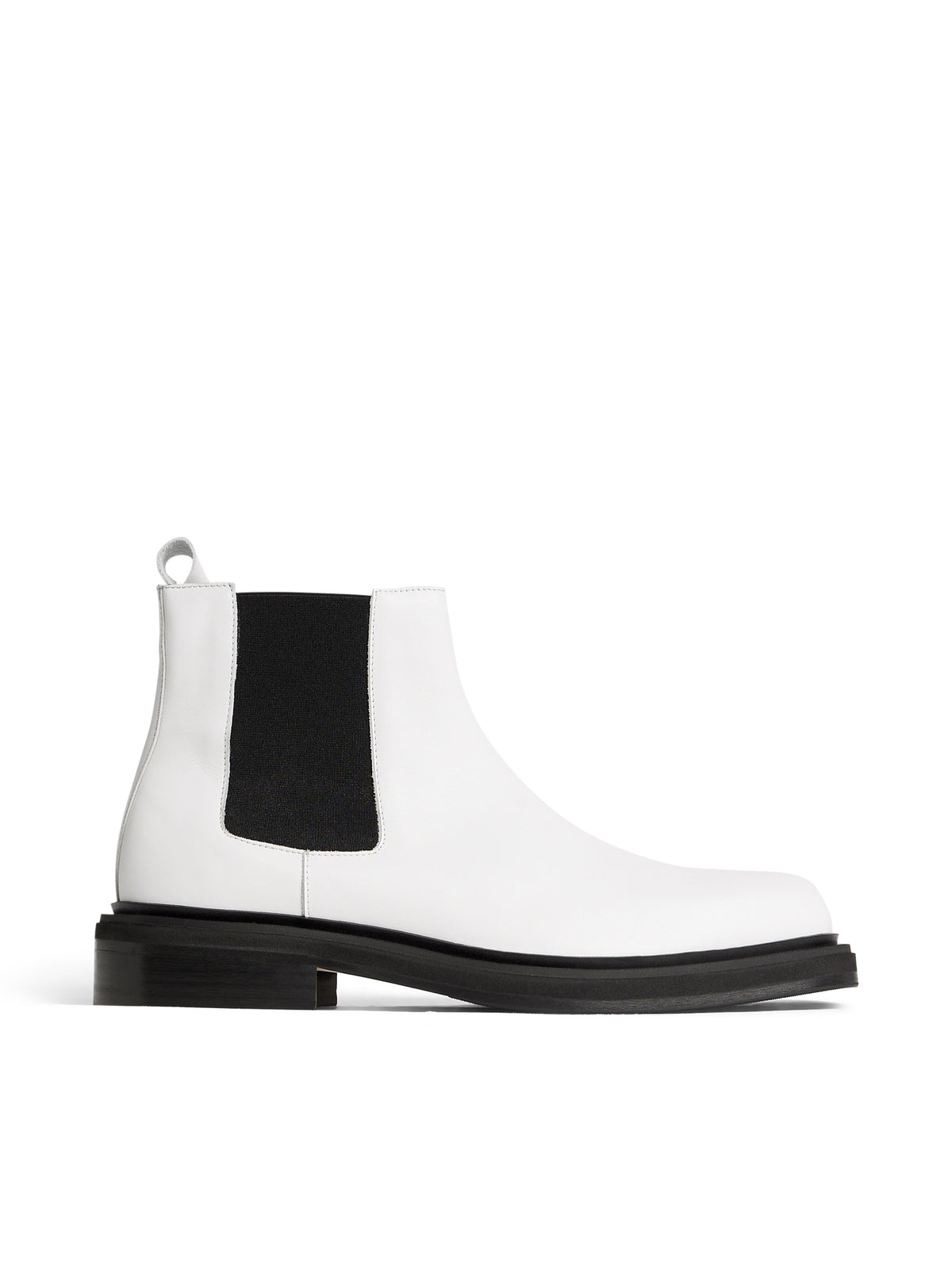 Tron Square Toe Boot / White