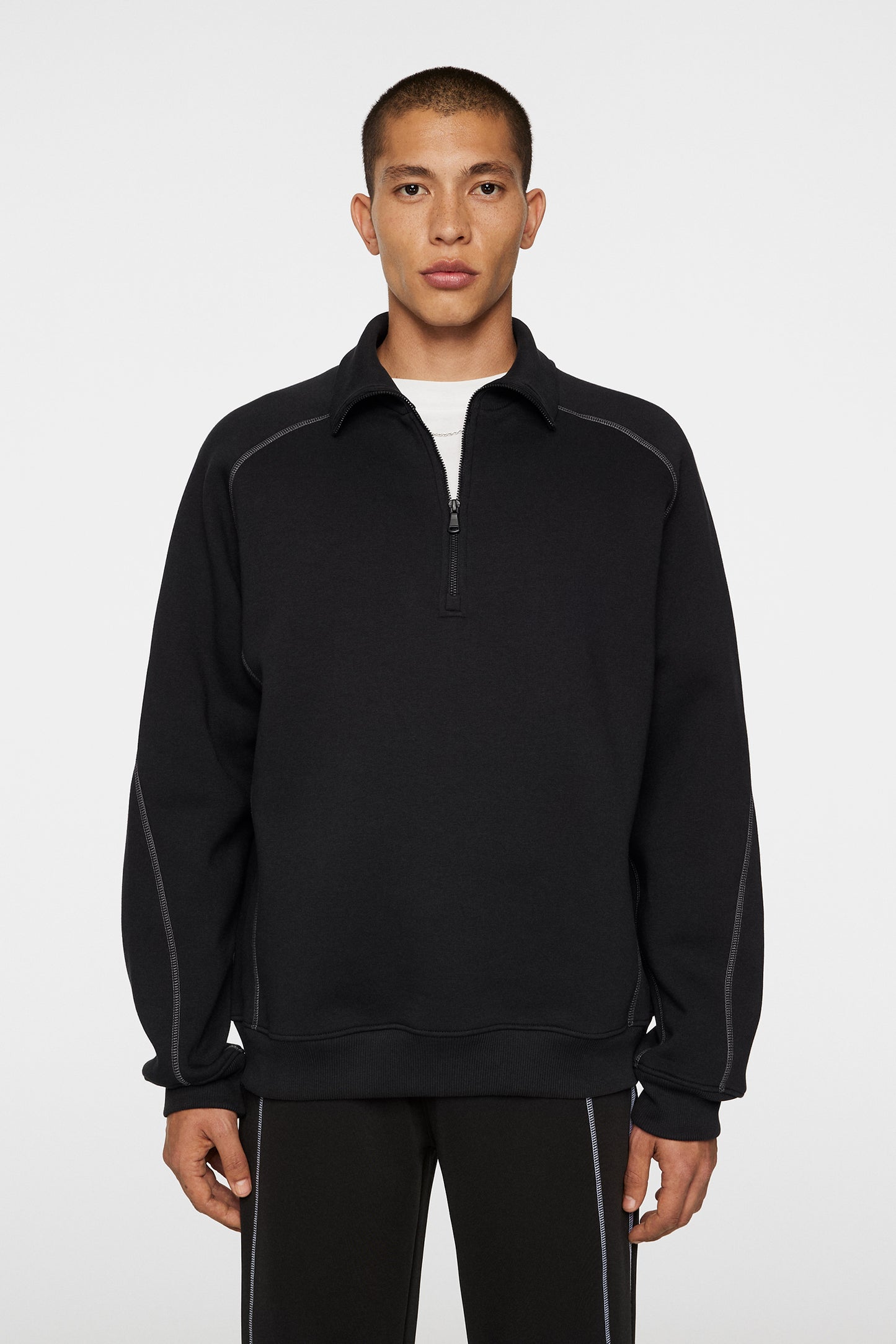 Canter Quarter Zip Sweat / Black