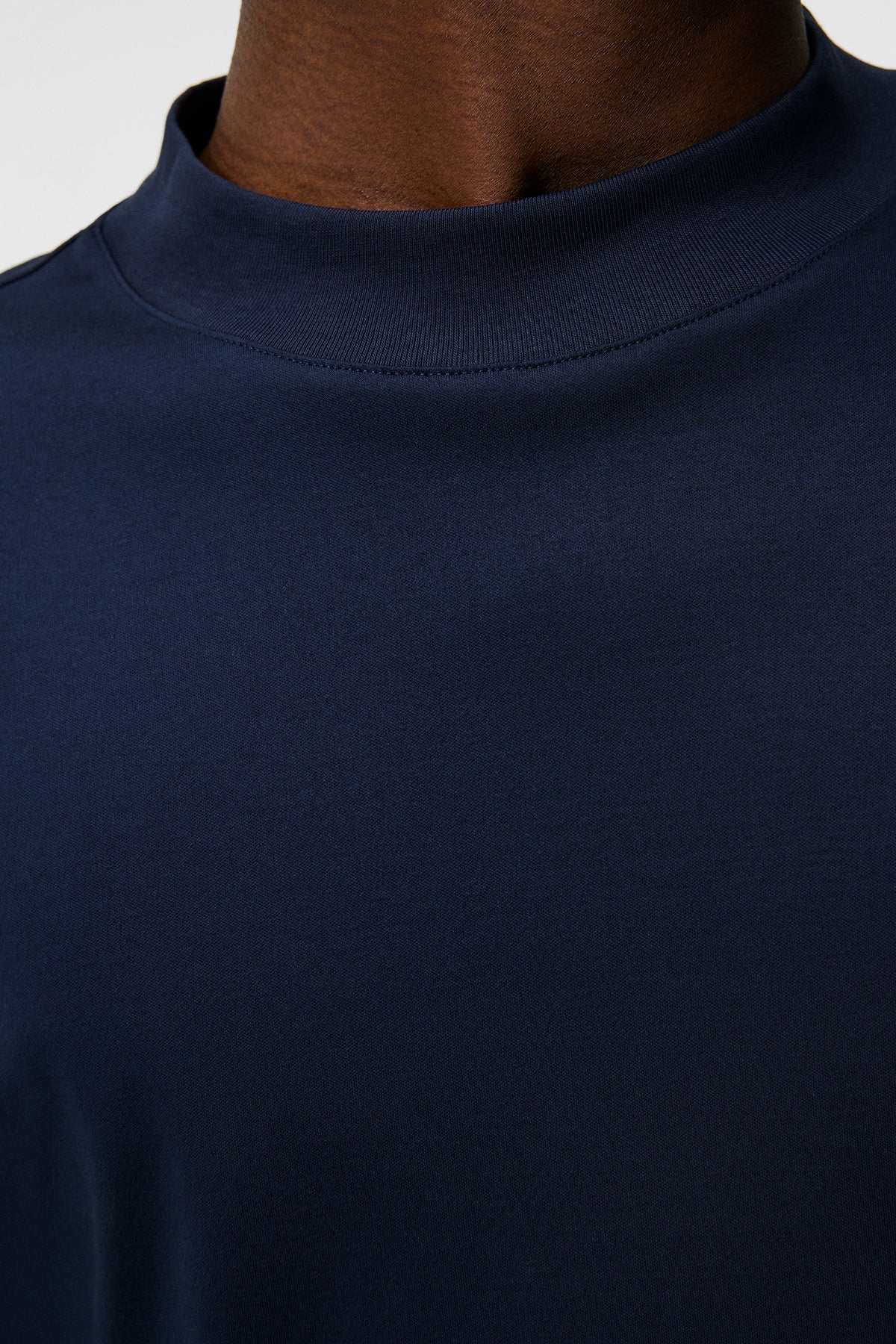 Ace Mock Neck LS T-Shirt / JL Navy