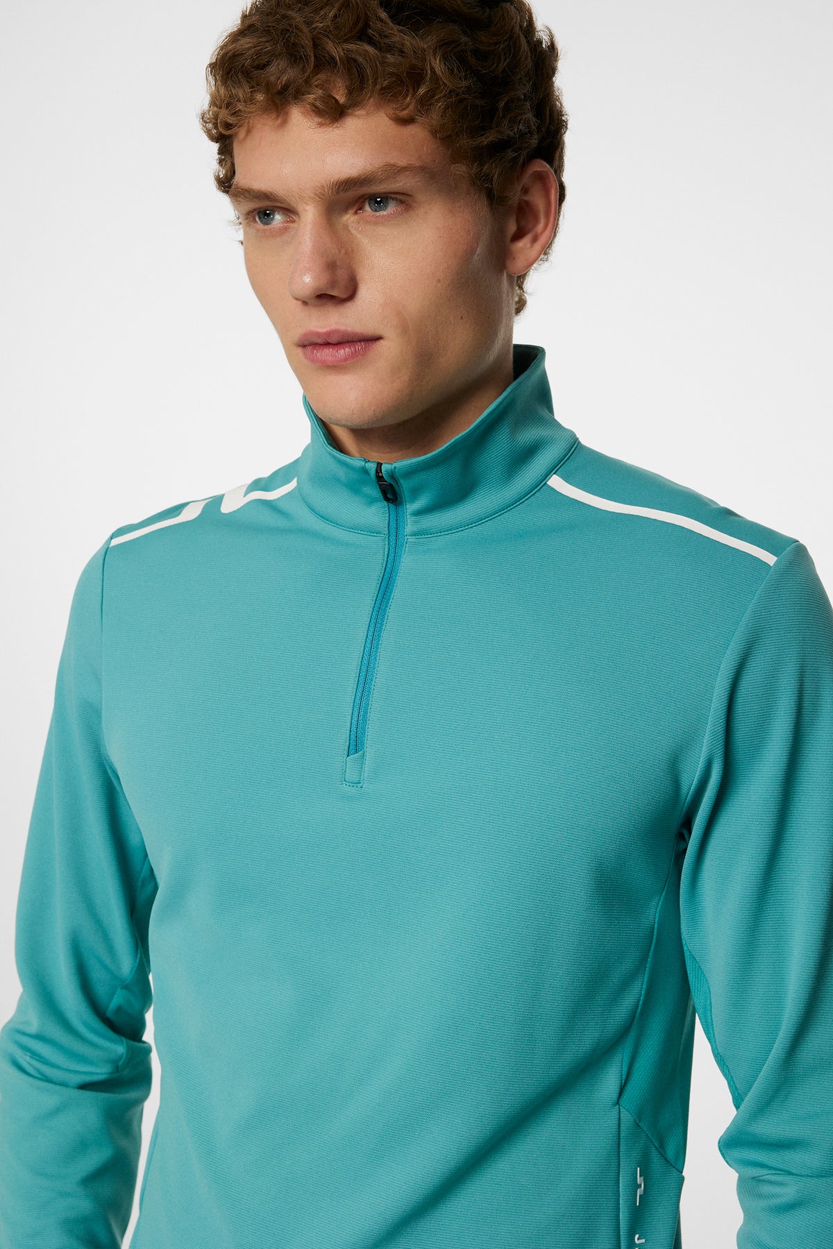 Leon Quarter Zip Mid Layer / Teal