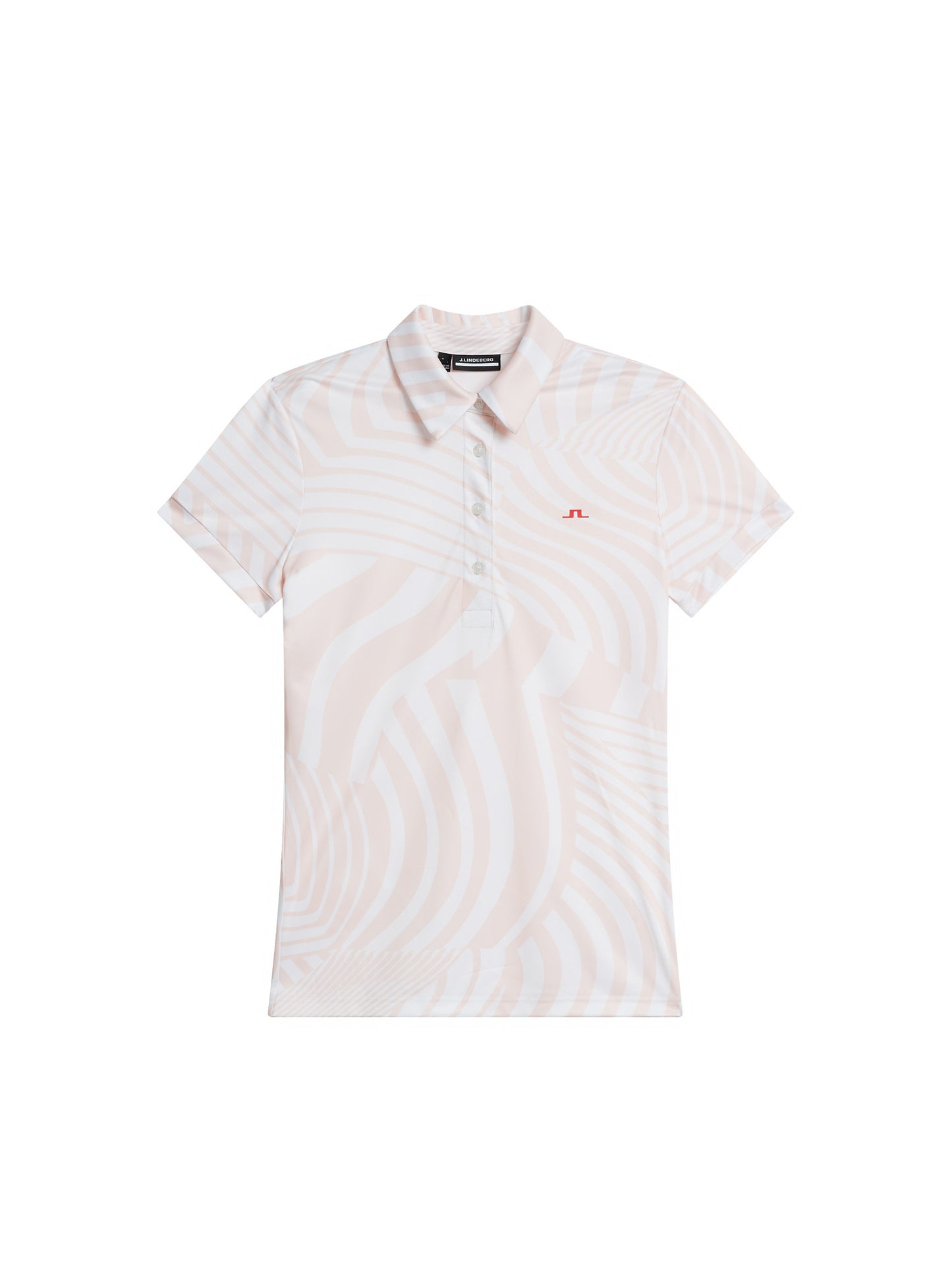 Hailey Print Polo / Dazzle Wave Rose