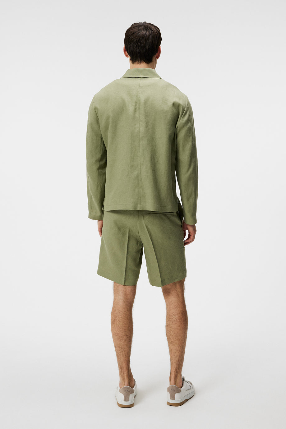 Julius Linen Overshirt / Oil Green