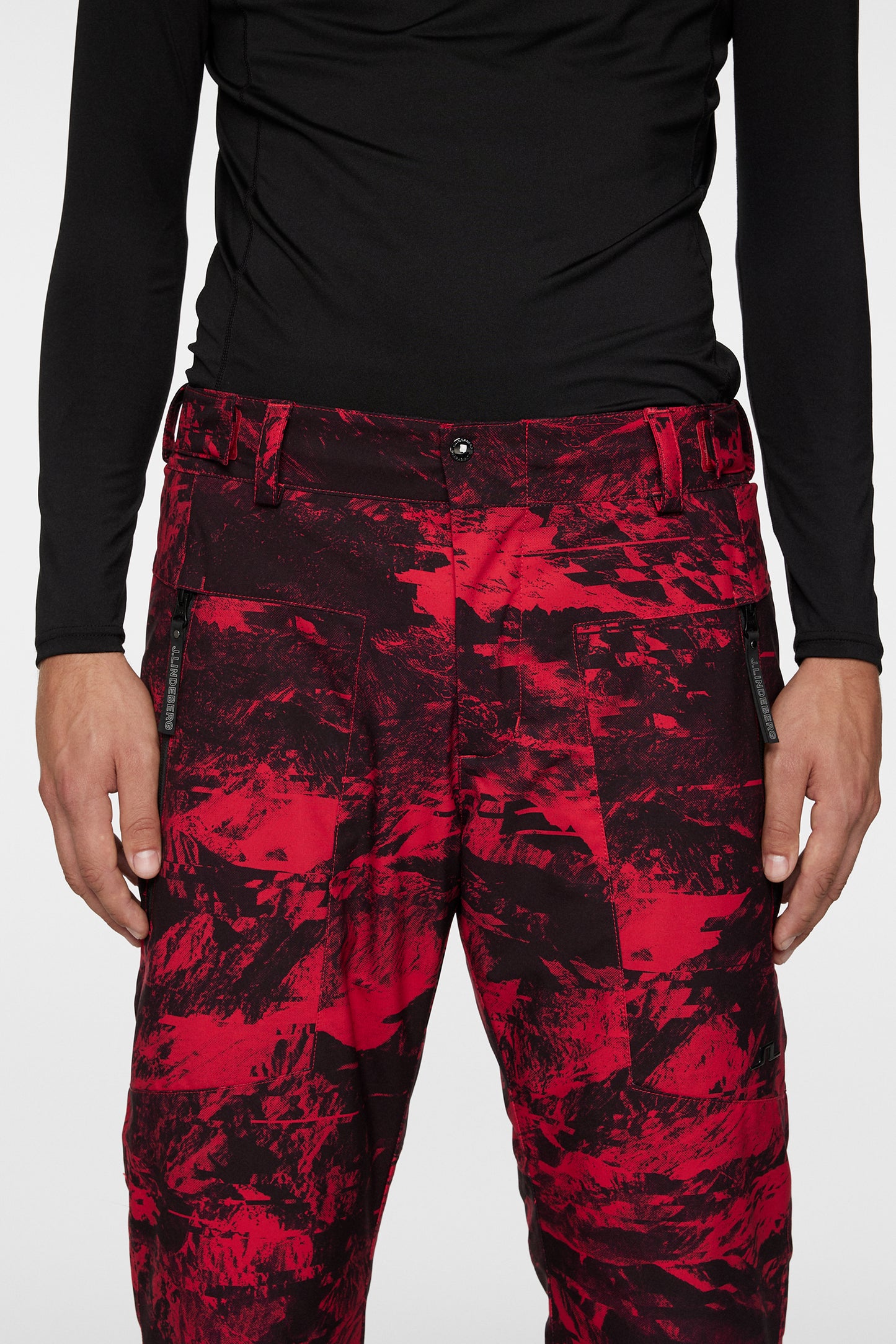 Clarke Pant Printed / Mountain Glitch Red