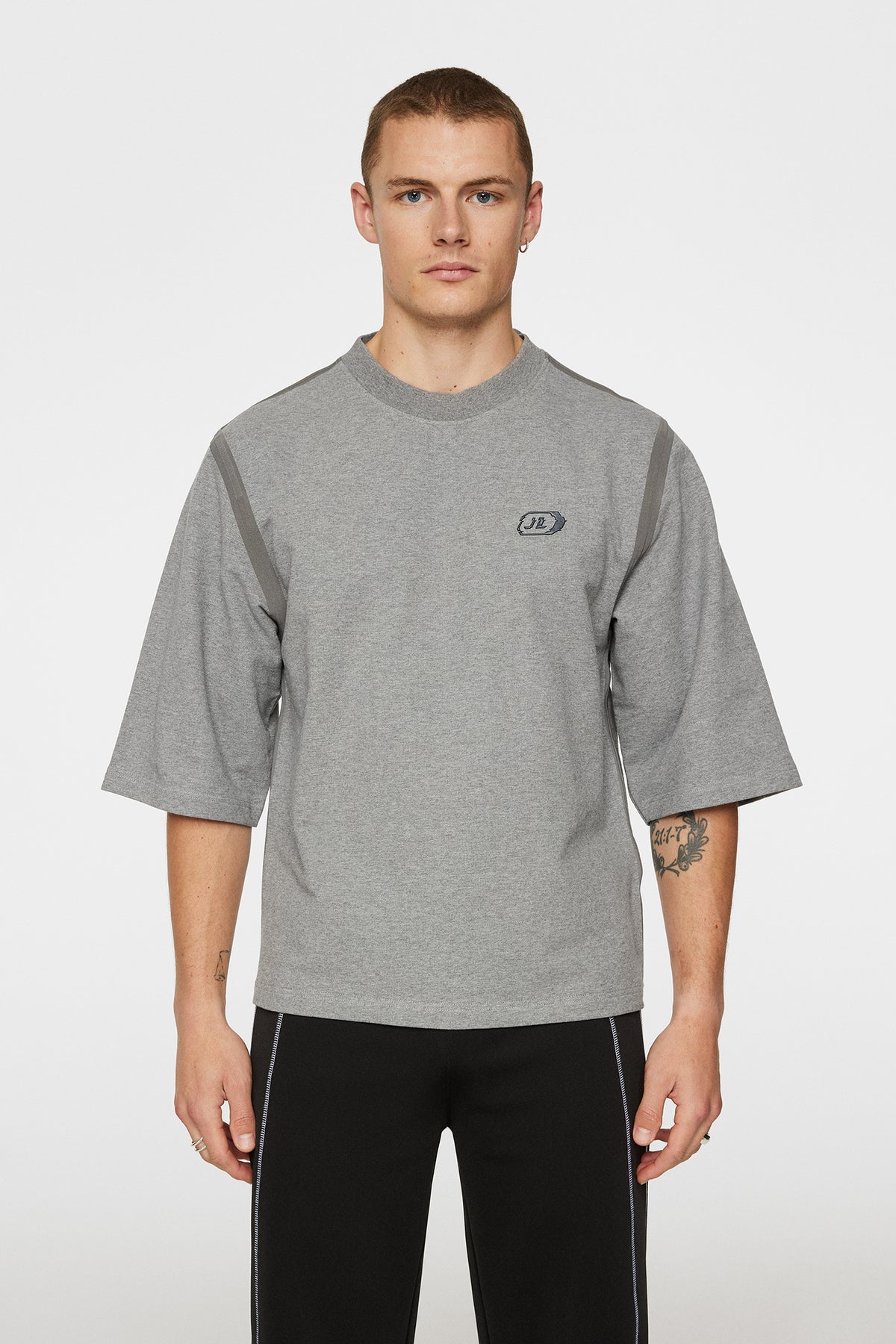 Tibbe Seam Sealed Tee / Light Grey Melange