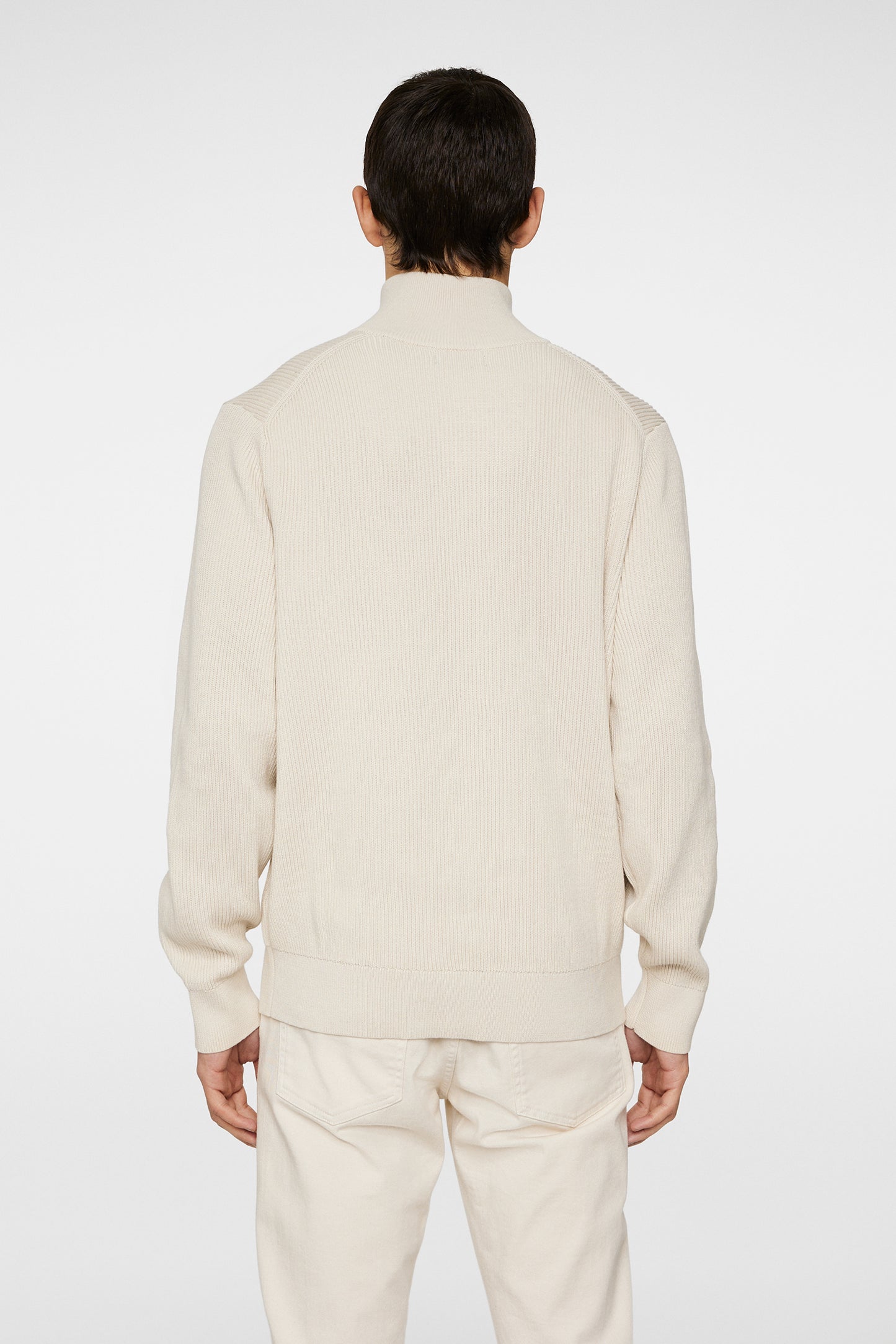 Alex Half Zip Knitted Sweater / Moonbeam