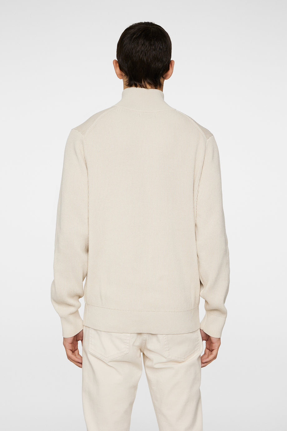 Alex Half Zip Knitted Sweater / Moonbeam