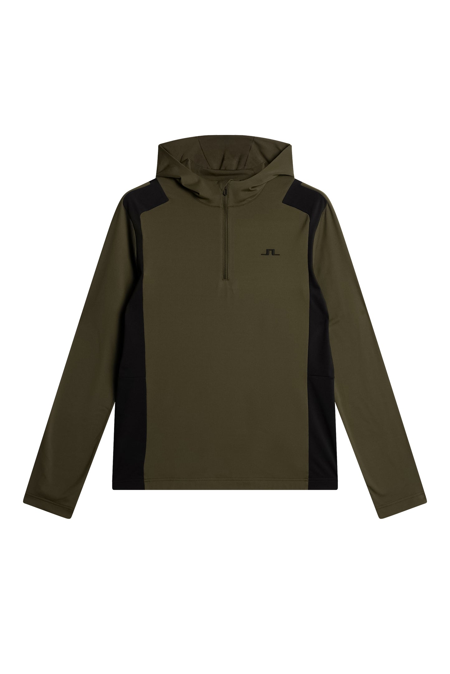 Lukas Quarter Zip Hood / Forest Green