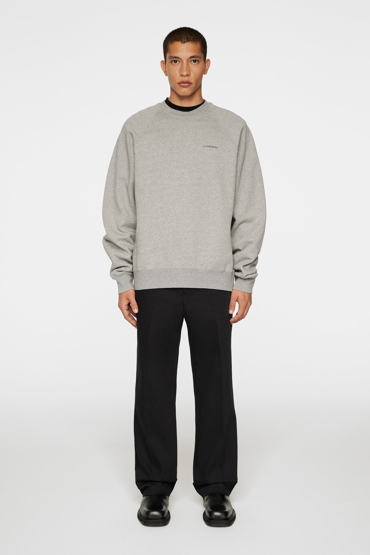 Callan Crew Neck / Light Grey Melange