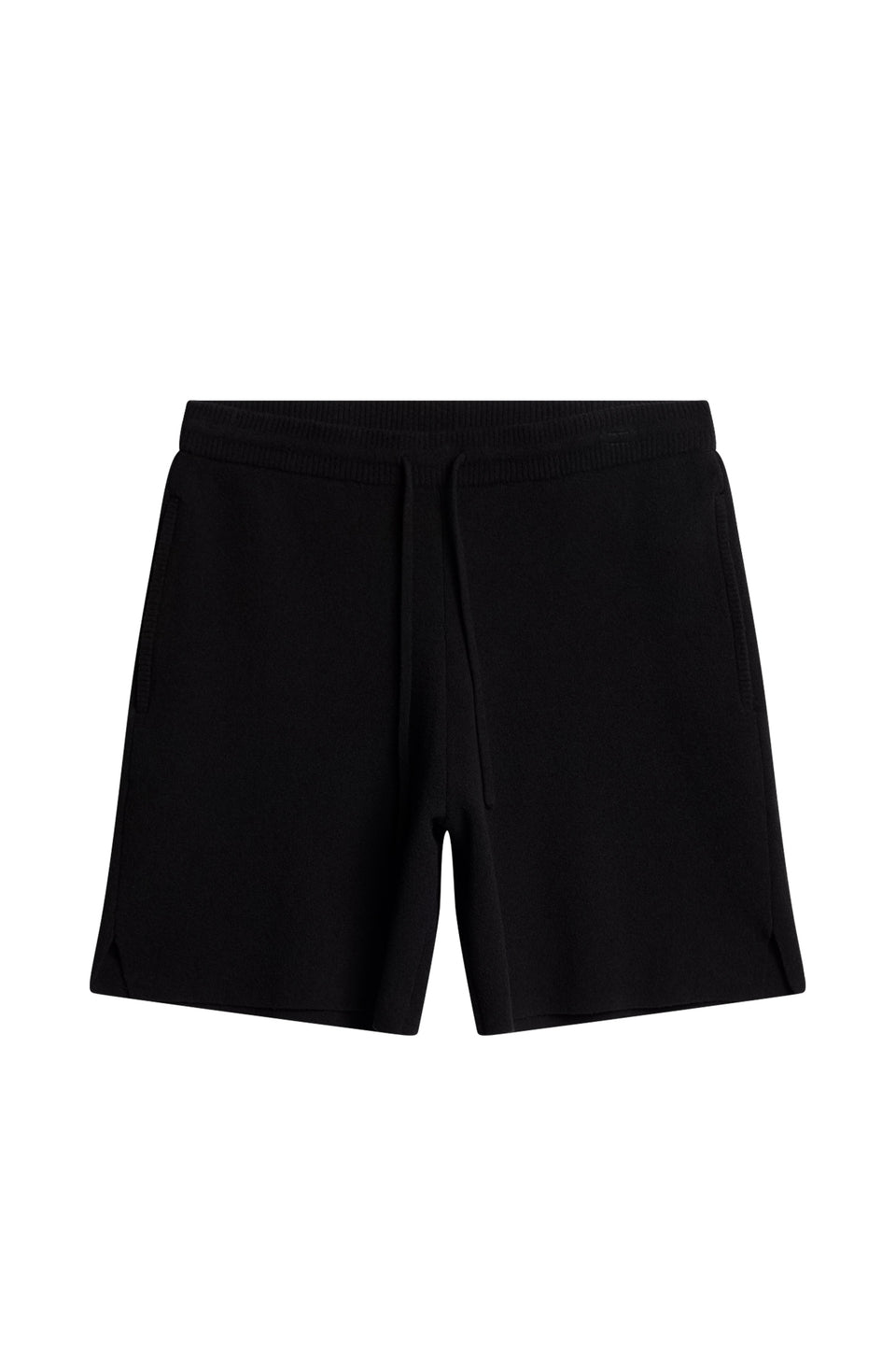 Simon Knitted Boucle Shorts / Black