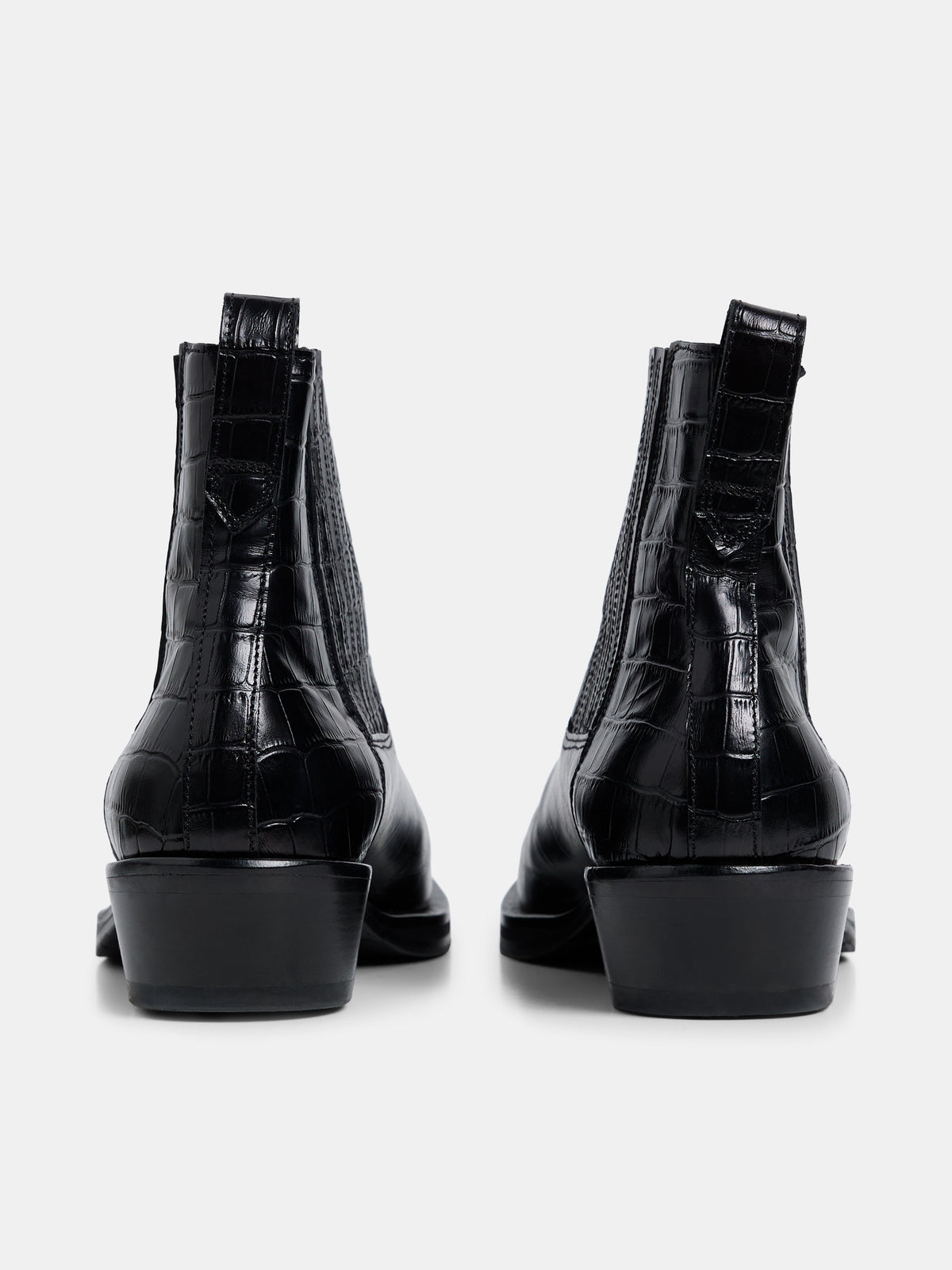 Jesse Western Croc Boots / Black