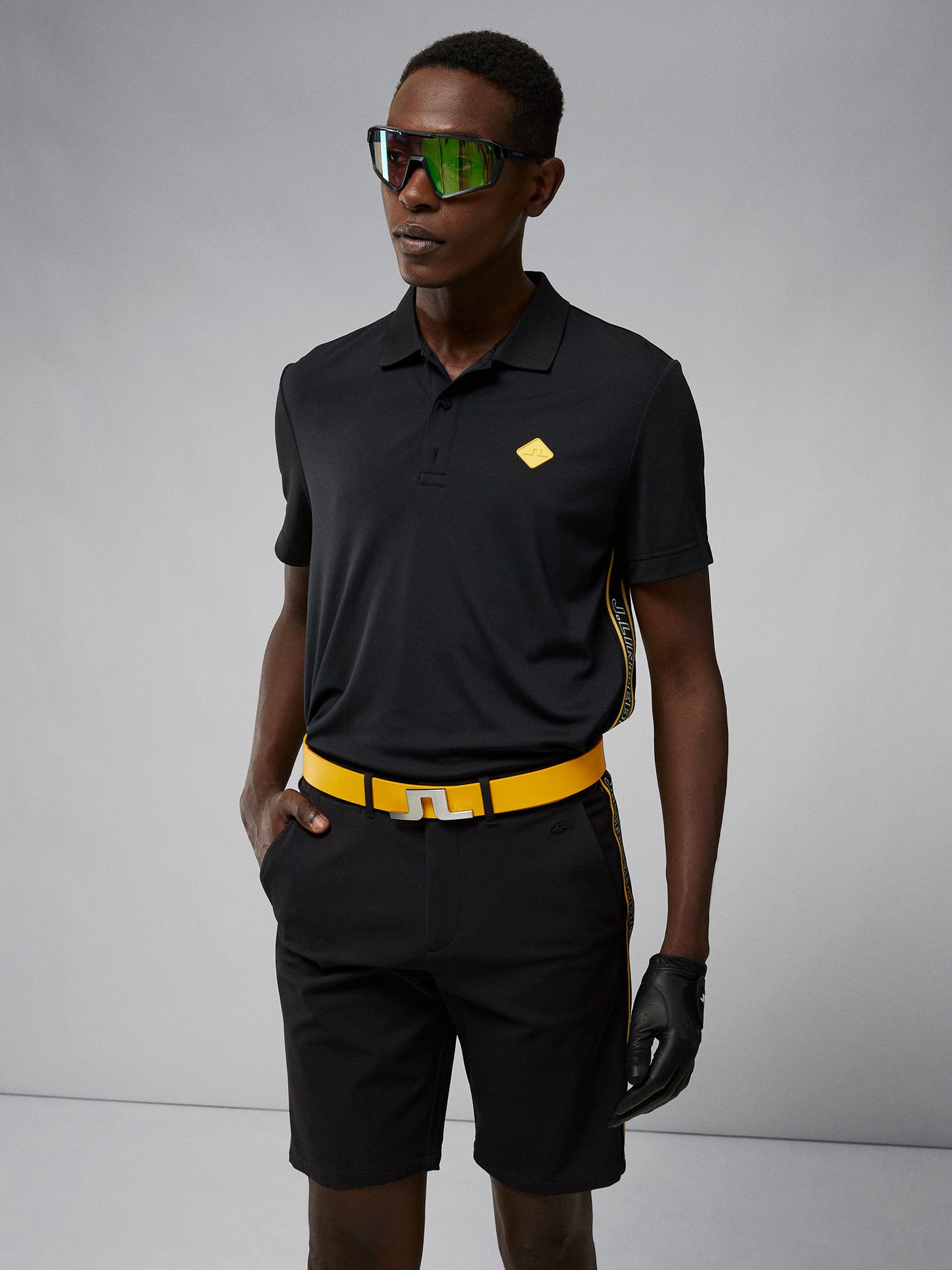 Diamond Regular Fit Polo / Black