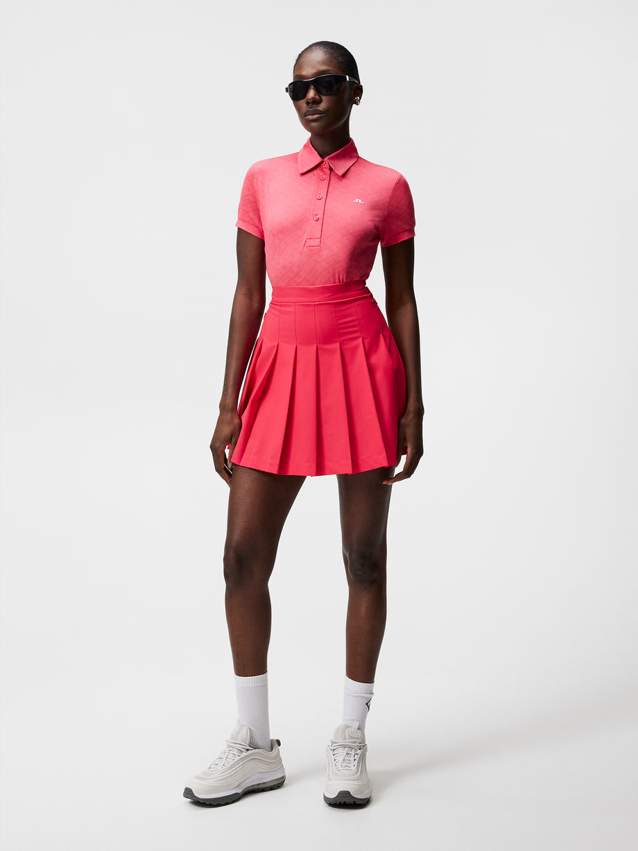 Alaya Jacquard Polo / Azalea