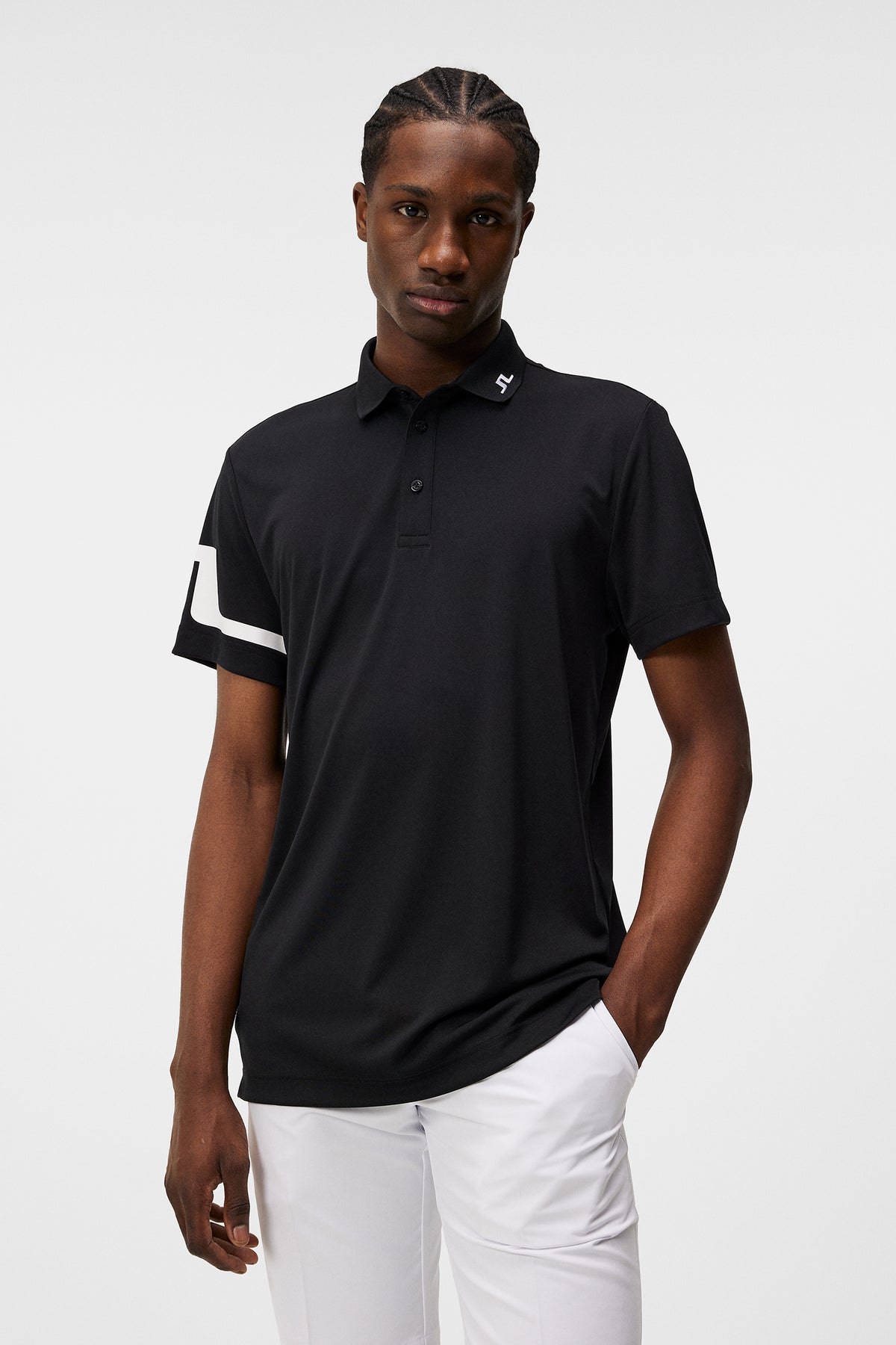 Heath Regular Fit Golf Polo / Black