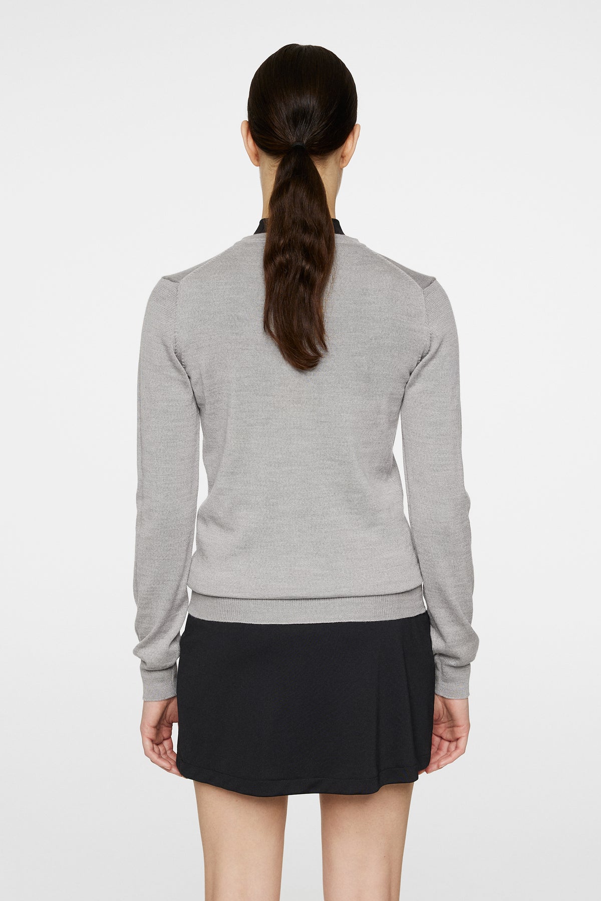 Amaya Knitted Sweater / Light Grey Melange