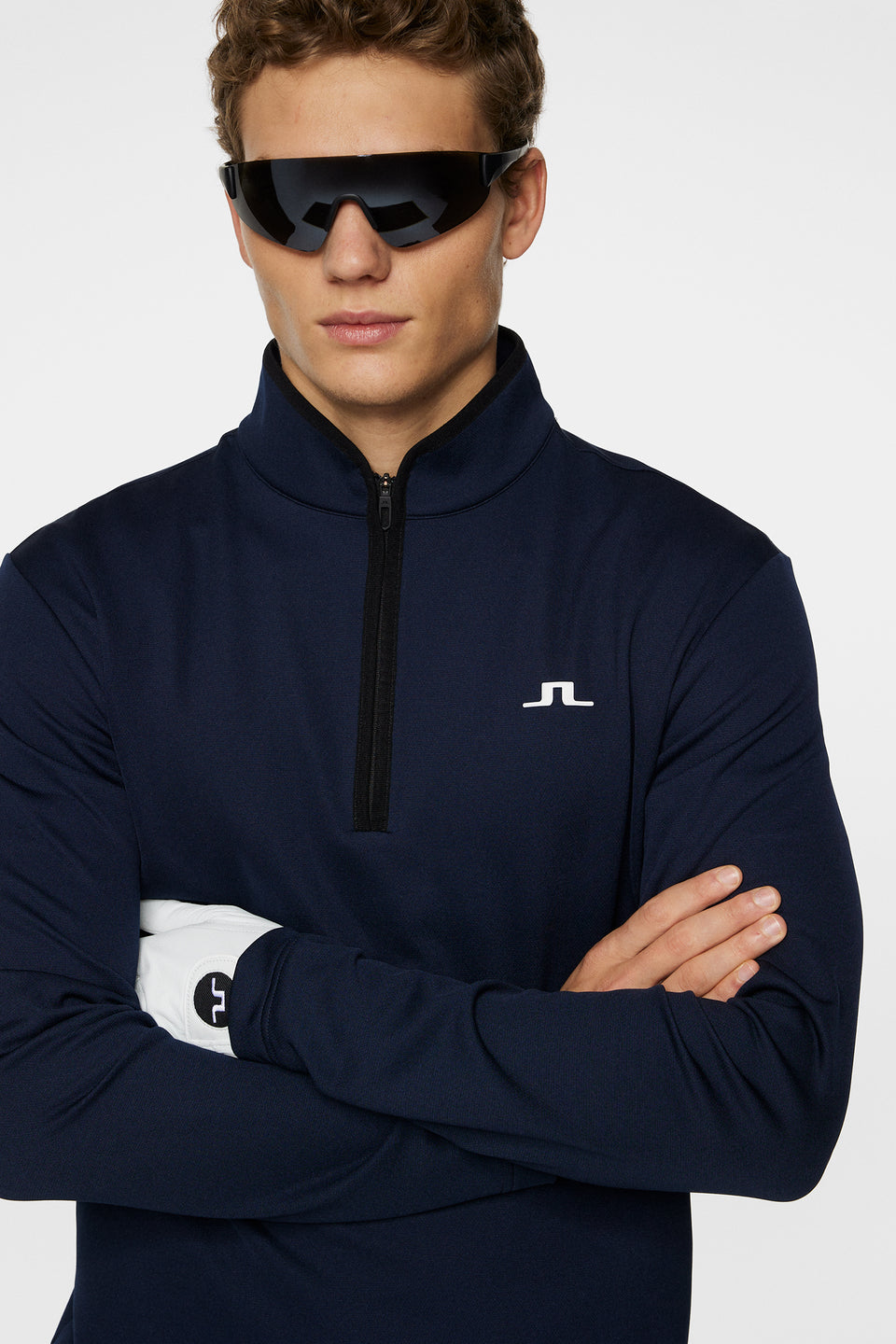 Clide Quarter Zip Mid Layer / JL Navy