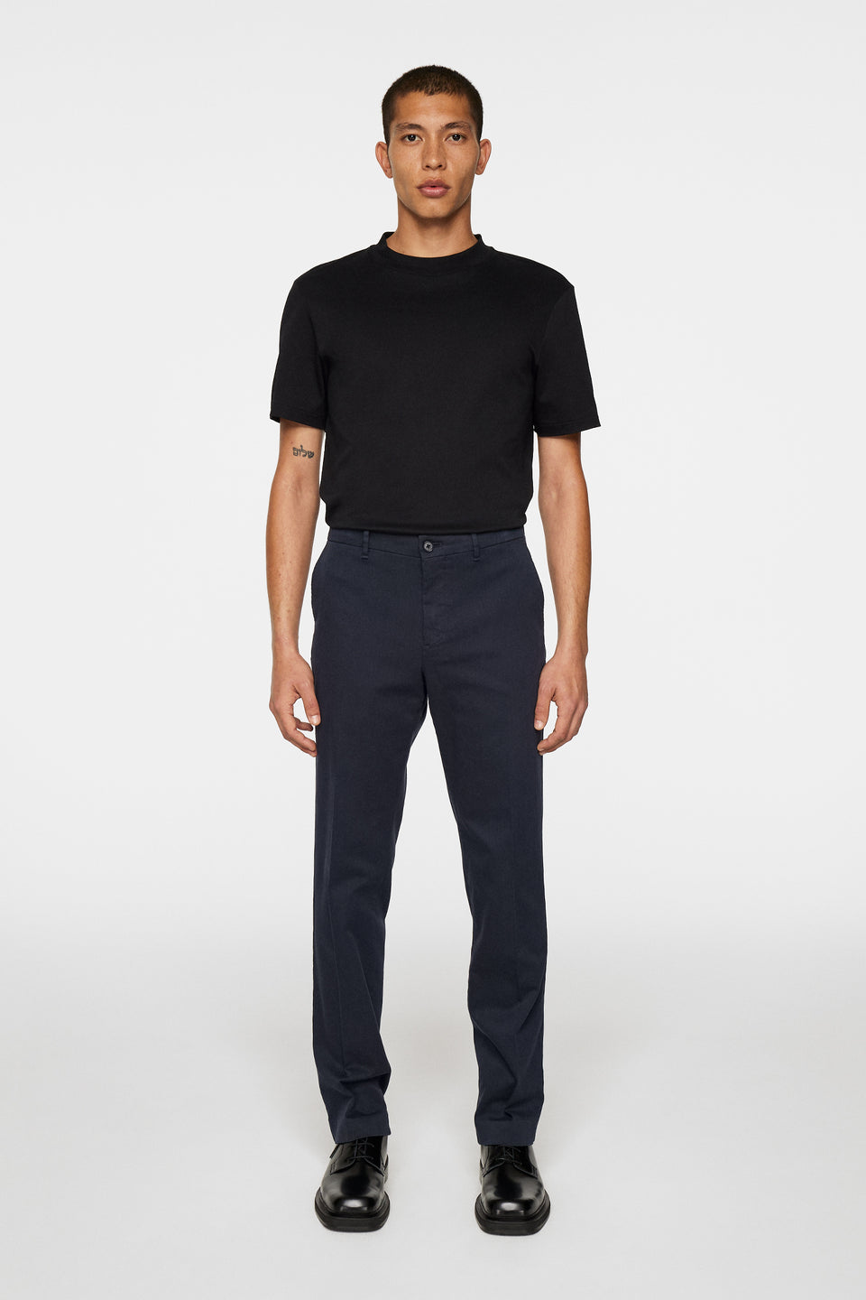 Lois C Flannel Twill Pants / JL Navy