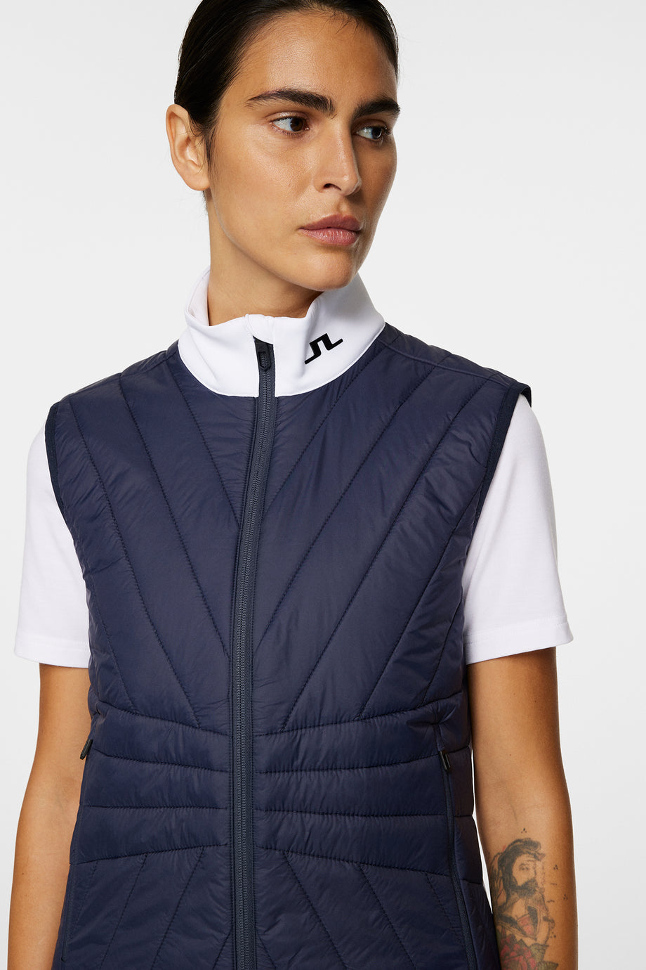 Holma Quilt Hybrid Vest / JL Navy