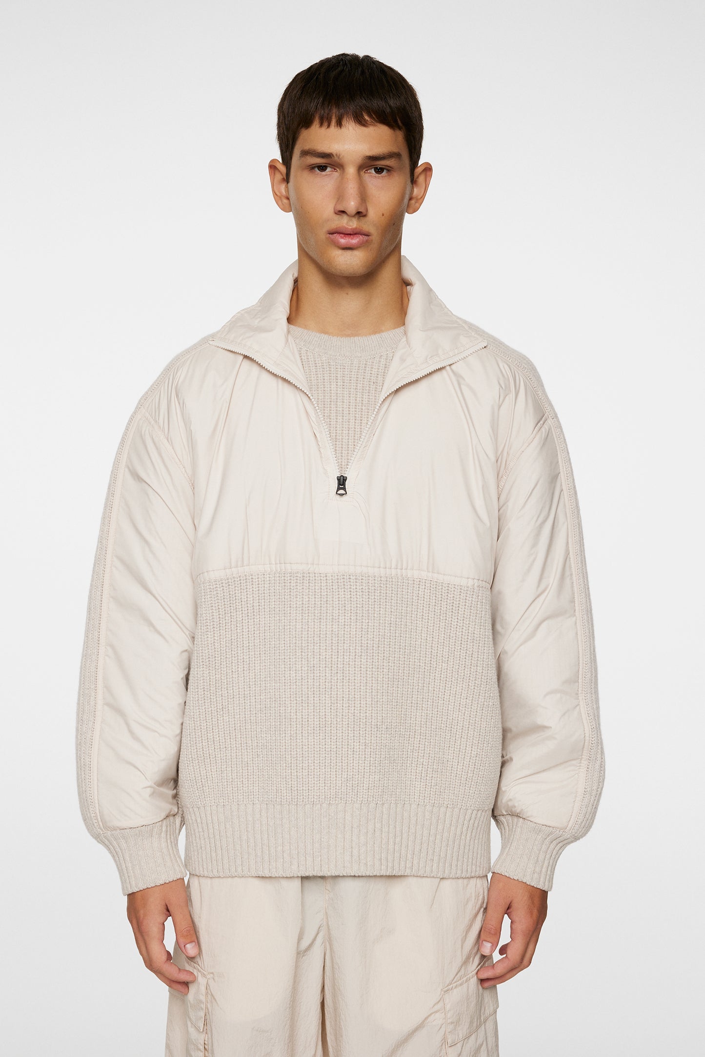 Cole Hybrid Knit Quarter Zip / Moonbeam