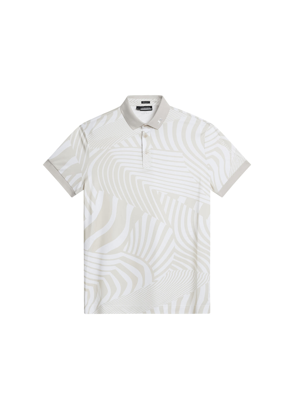 Tour Tech Reg Fit Print Polo / Dazzle Wave Moonbeam