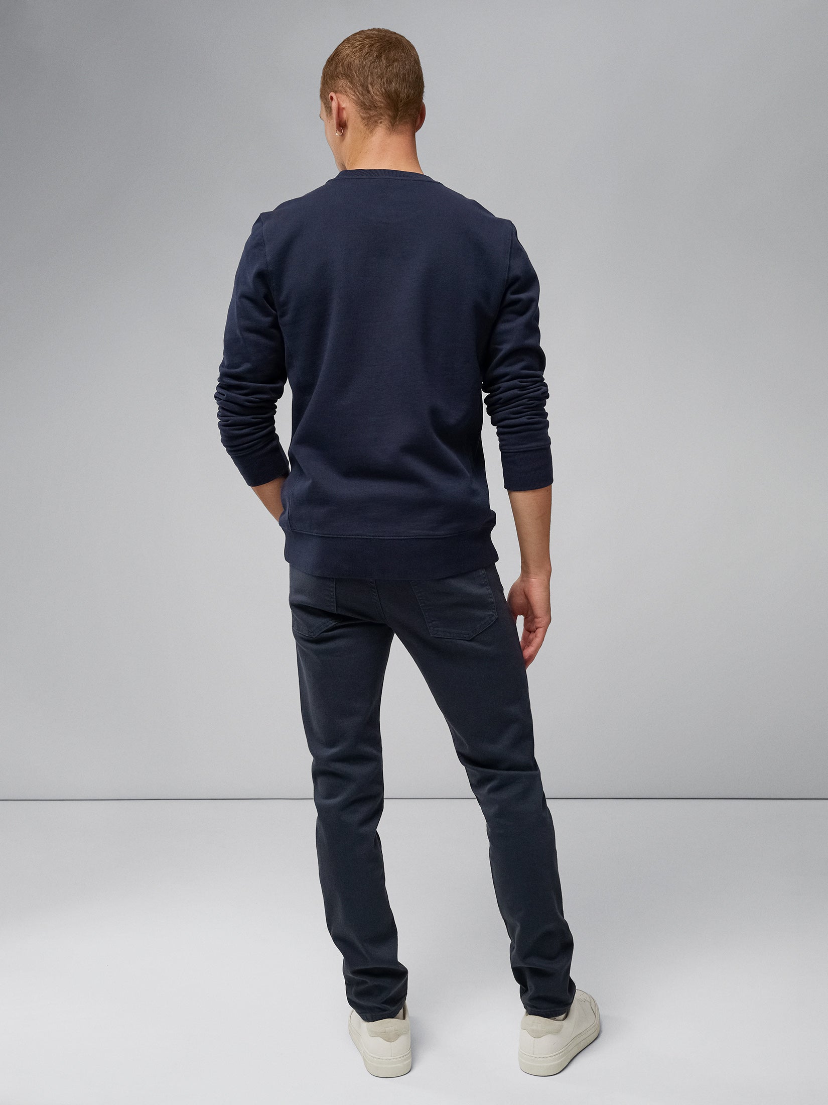 Cal Crew Neck Sweat / JL Navy – J.Lindeberg