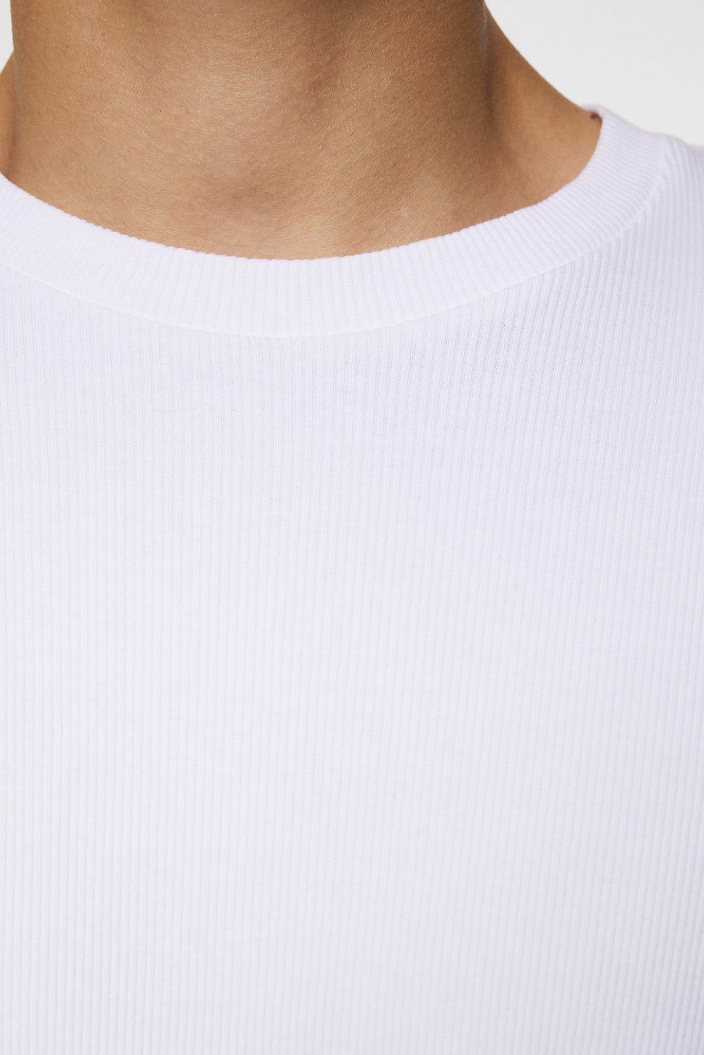 Rob Slim Rib Tee / White