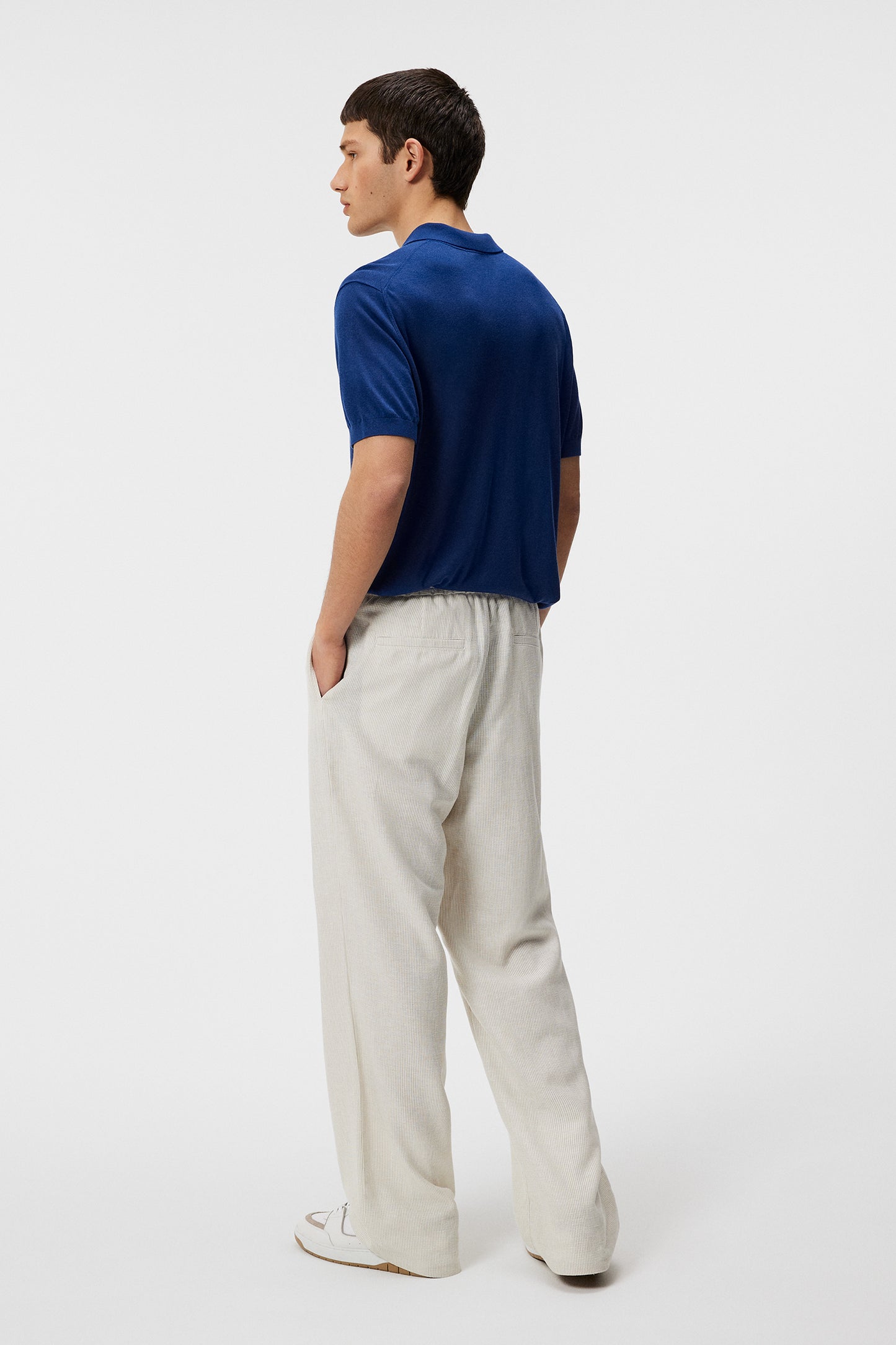 Ridge Lyocell Silk Polo / Estate Blue