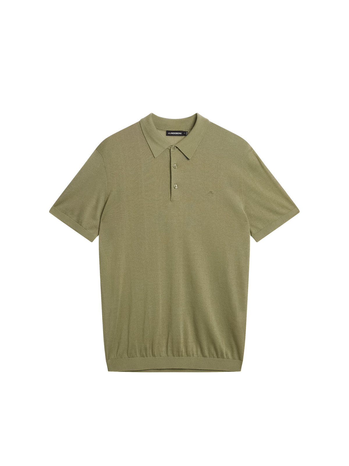 Ridge Lyocell Silk Polo / Oil Green