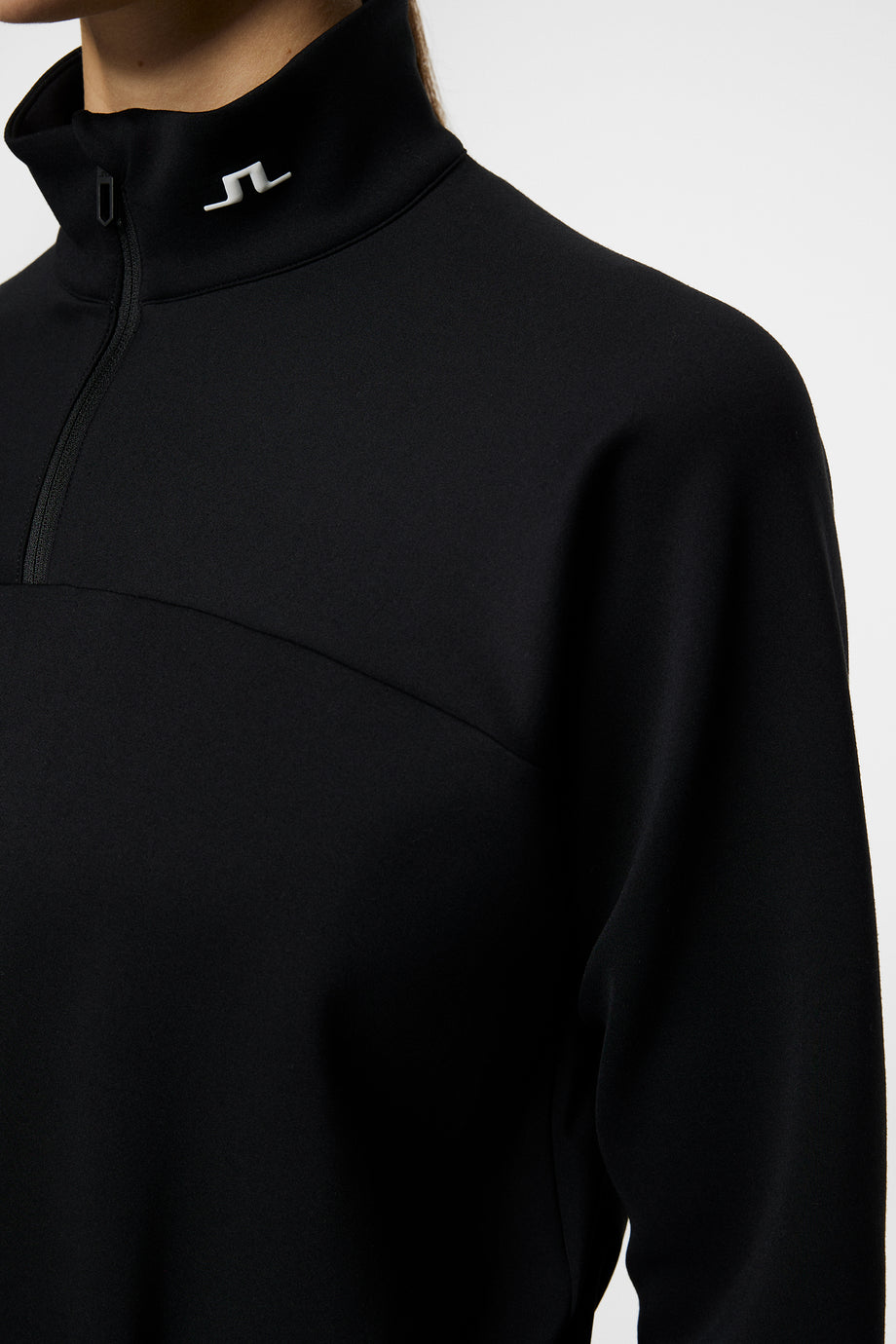 Jodi Quarter Zip Sweatshirt / Black