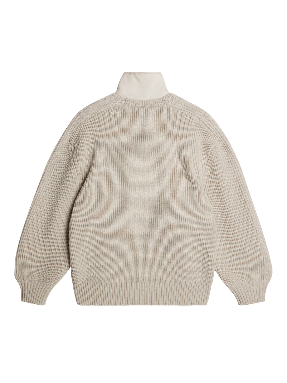 Cole Hybrid Knit Quarter Zip / Moonbeam