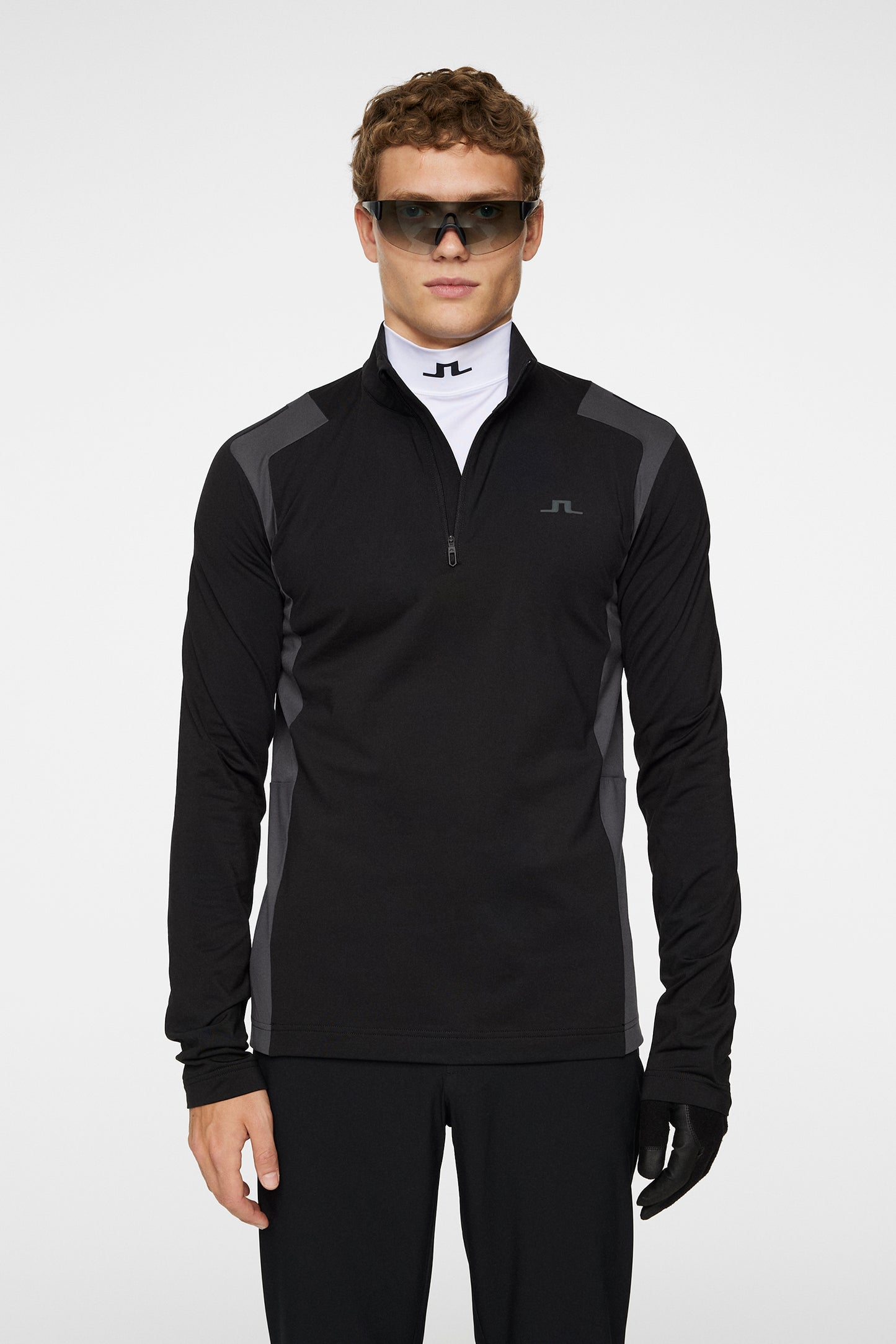 Lukas Quarter Zip Mid Layer / Black