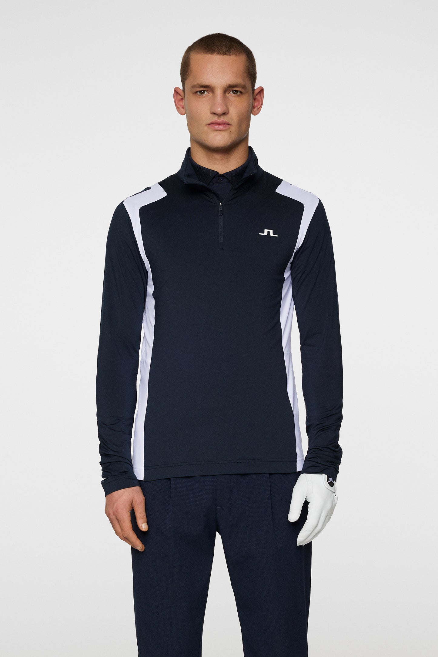 Lukas Quarter Zip Mid Layer / JL Navy