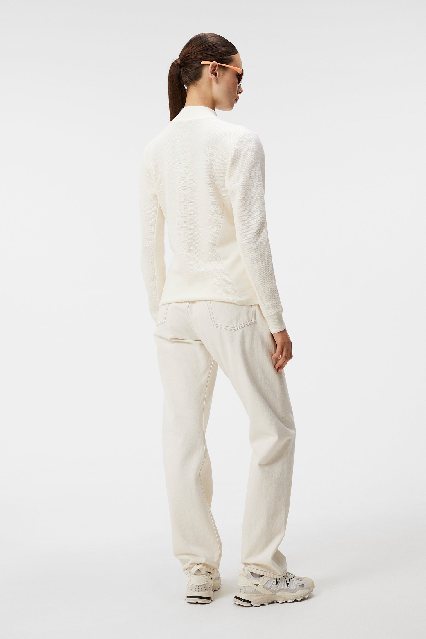 Wren Knitted Hybrid Jacket / White