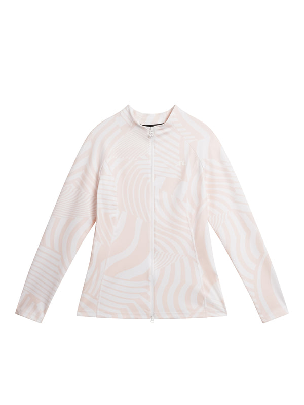 June Print Mid Layer / Dazzle Wave Rose