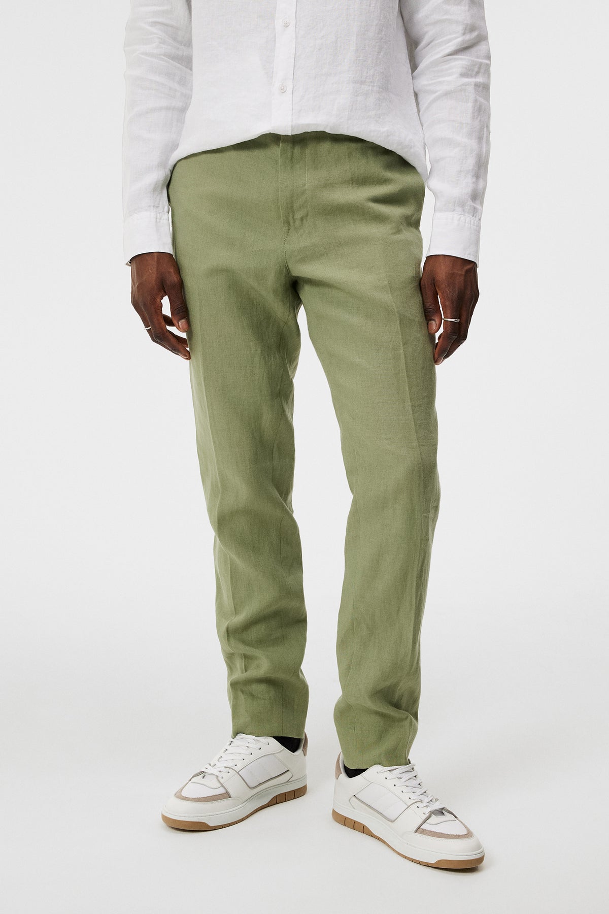 Soren Linen Pants / Oil Green