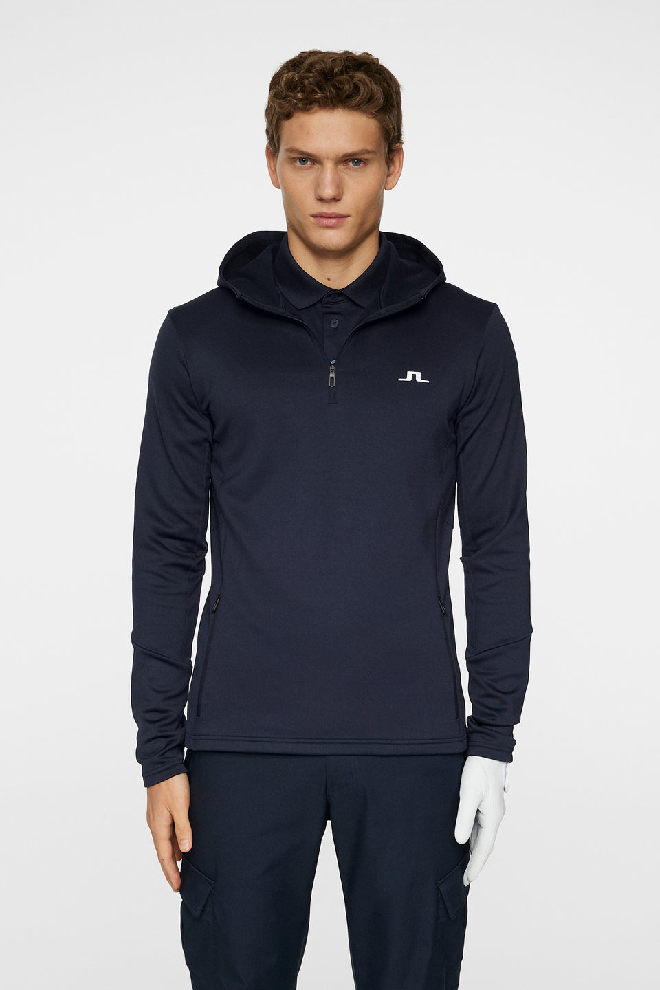 Aerial Quarter Zip Hood / JL Navy