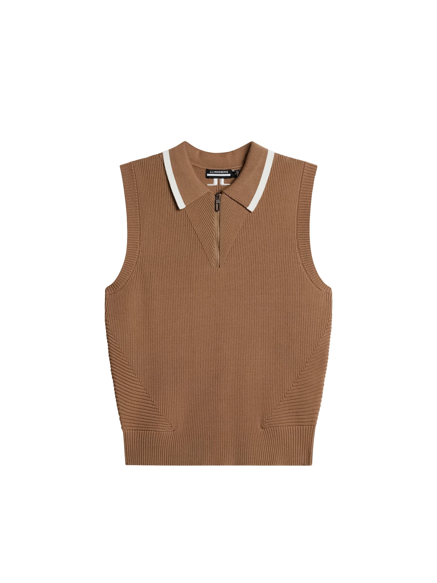 Ramona Knitted Polo Shirt / Tigers Eye