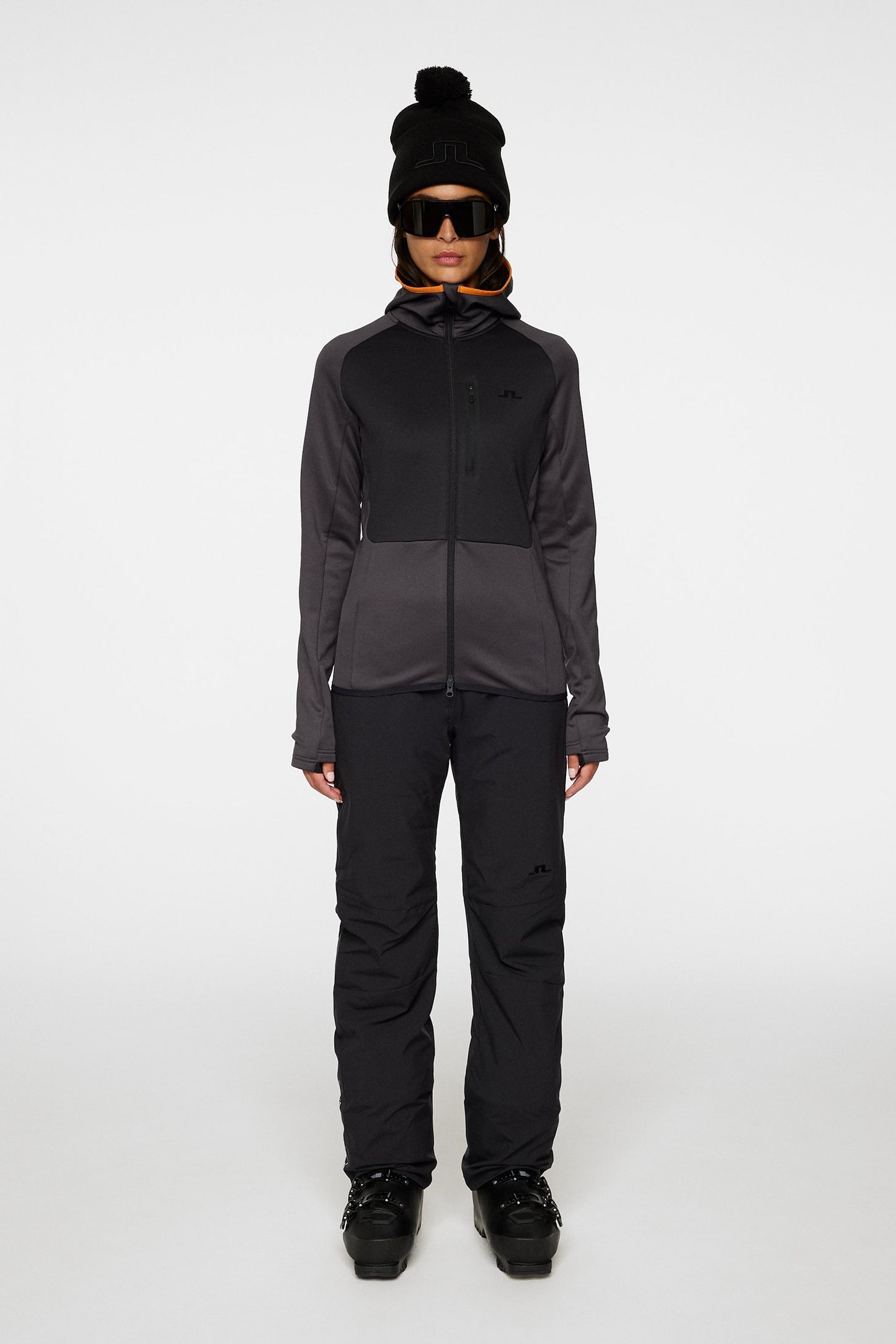 Elana Full Zip Hood / Asphalt