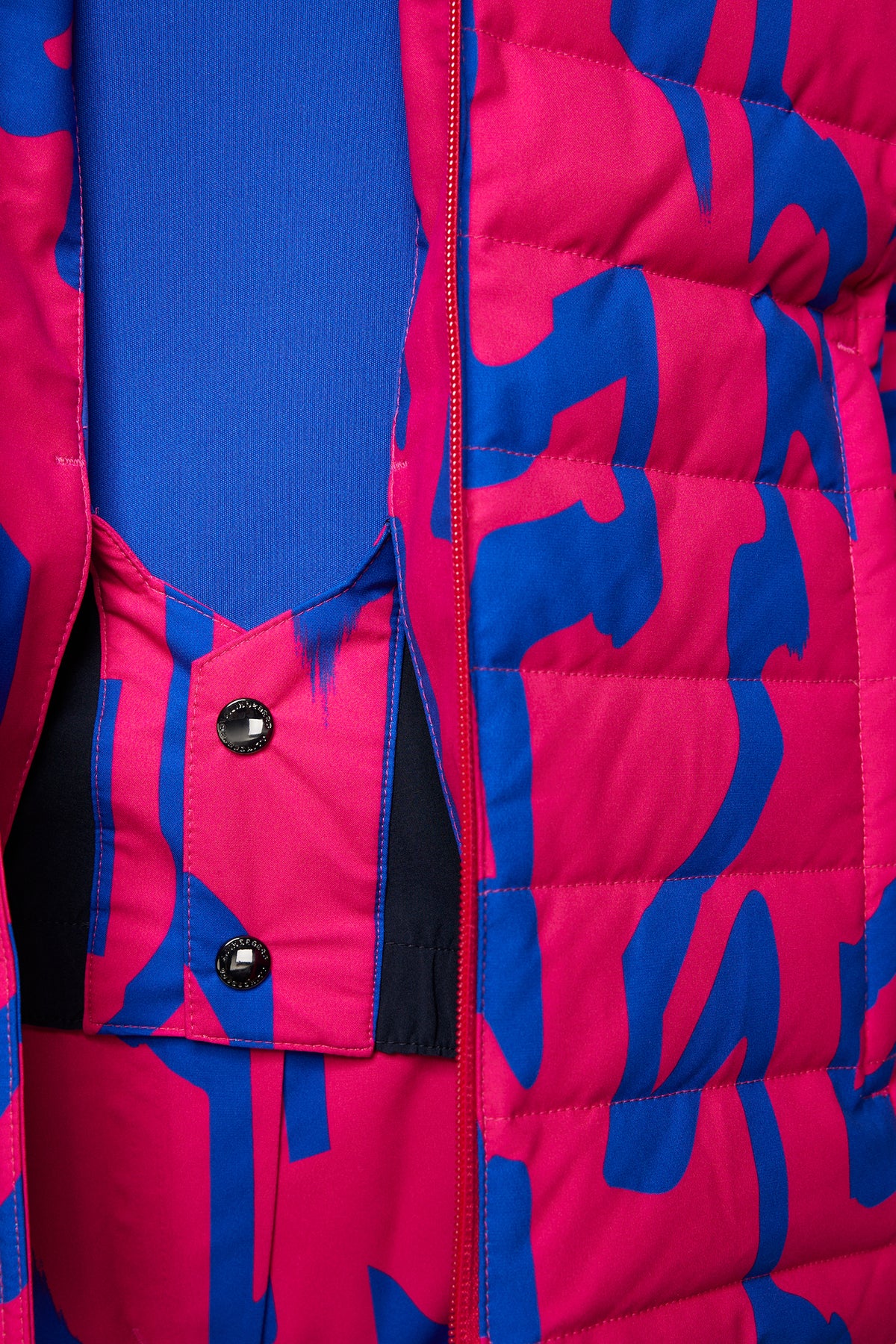 W Thermic Down Jacket Printed / Glitch Bridge Pink