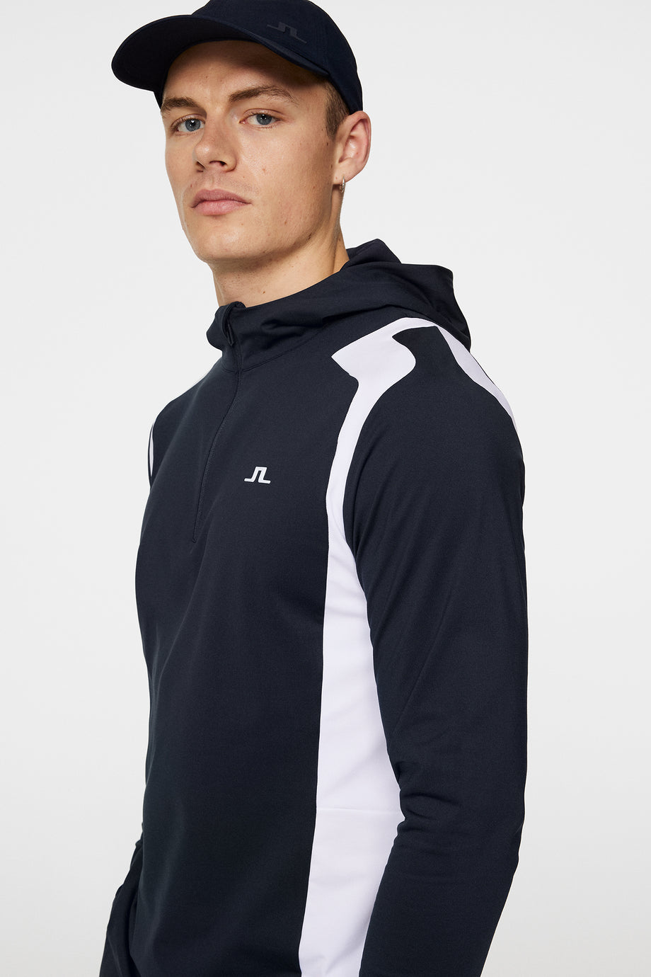 Lukas Quarter Zip Hood / JL Navy