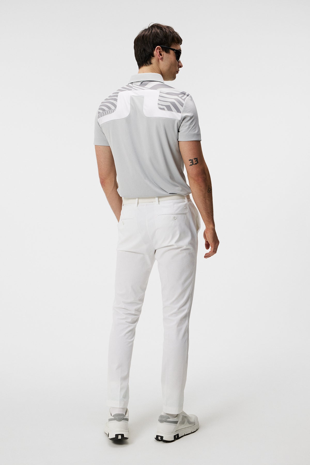 Jeff Tour Golf Polo / Light Grey Melange