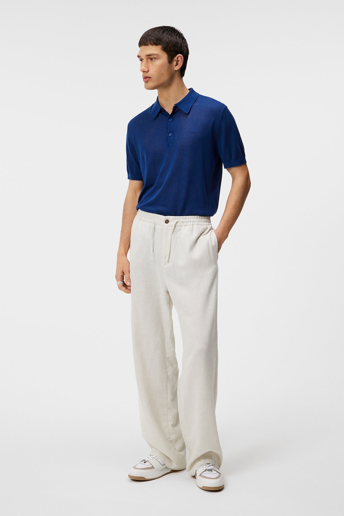 Ridge Lyocell Silk Polo / Estate Blue