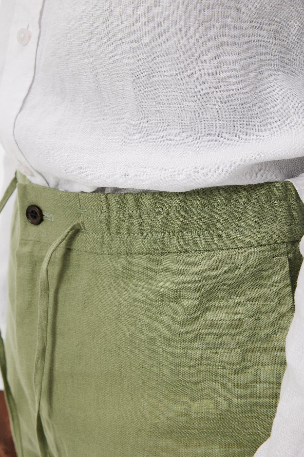 Soren Linen Pants / Oil Green