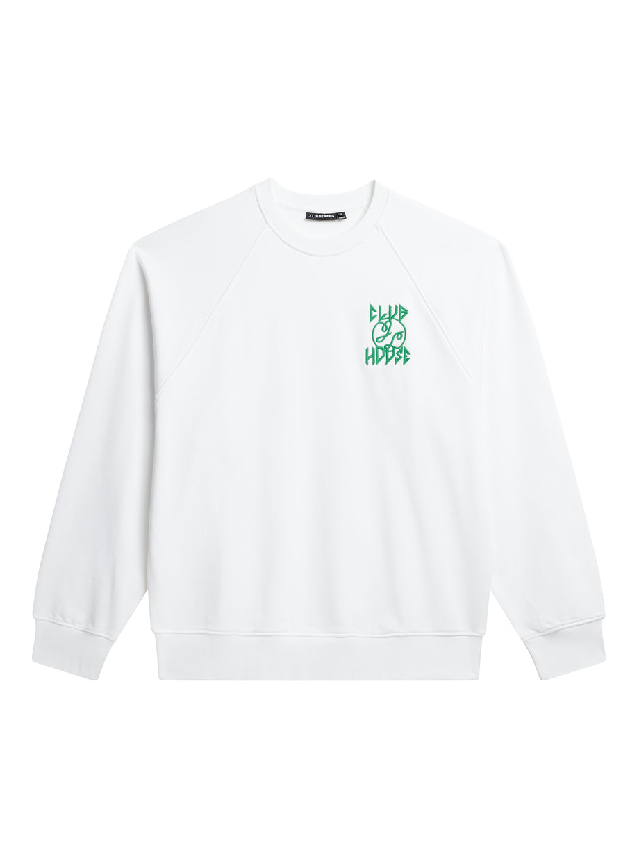 Callan Printed Crew / White