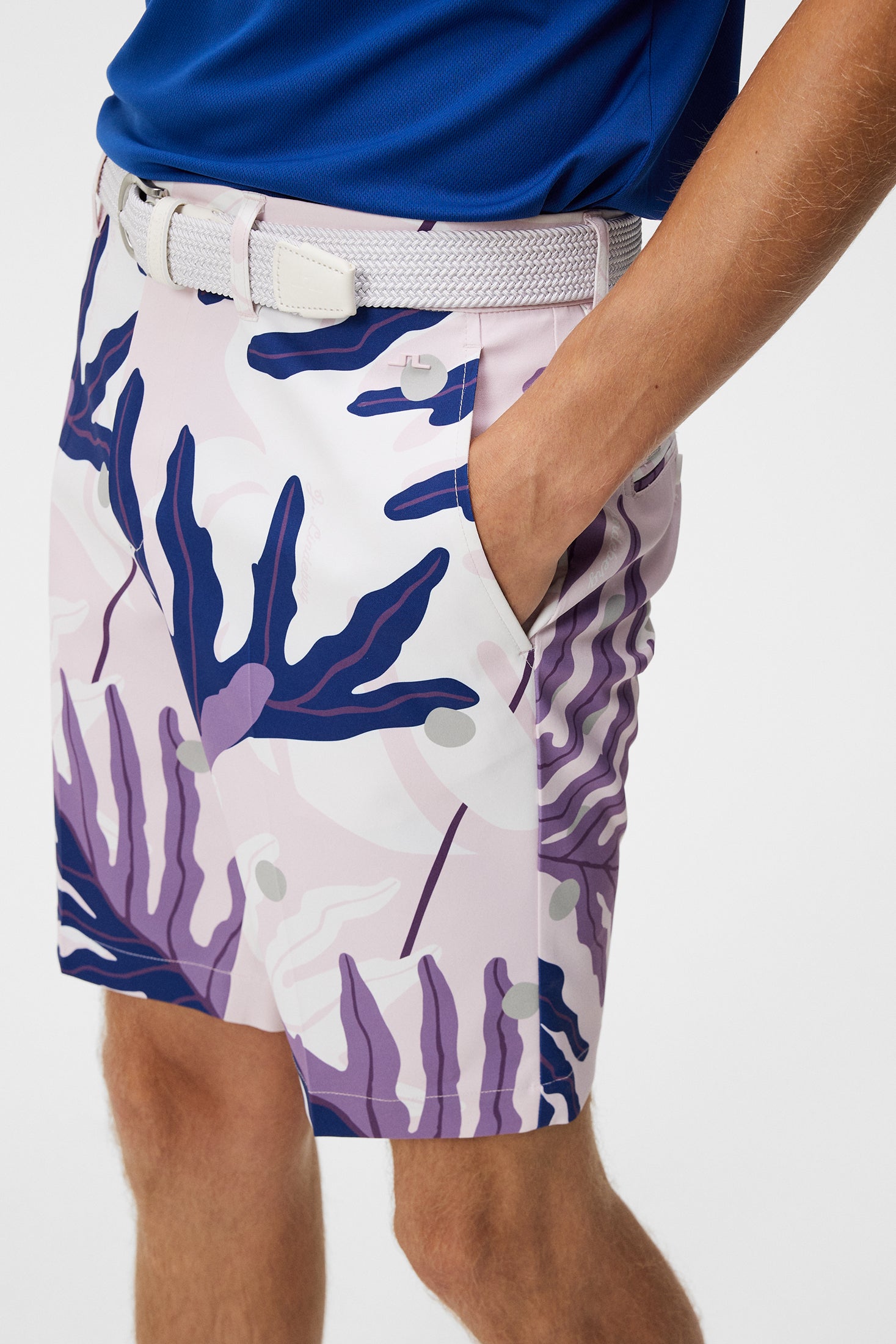 Eloy Print Shorts / Paradise Monstera Pink