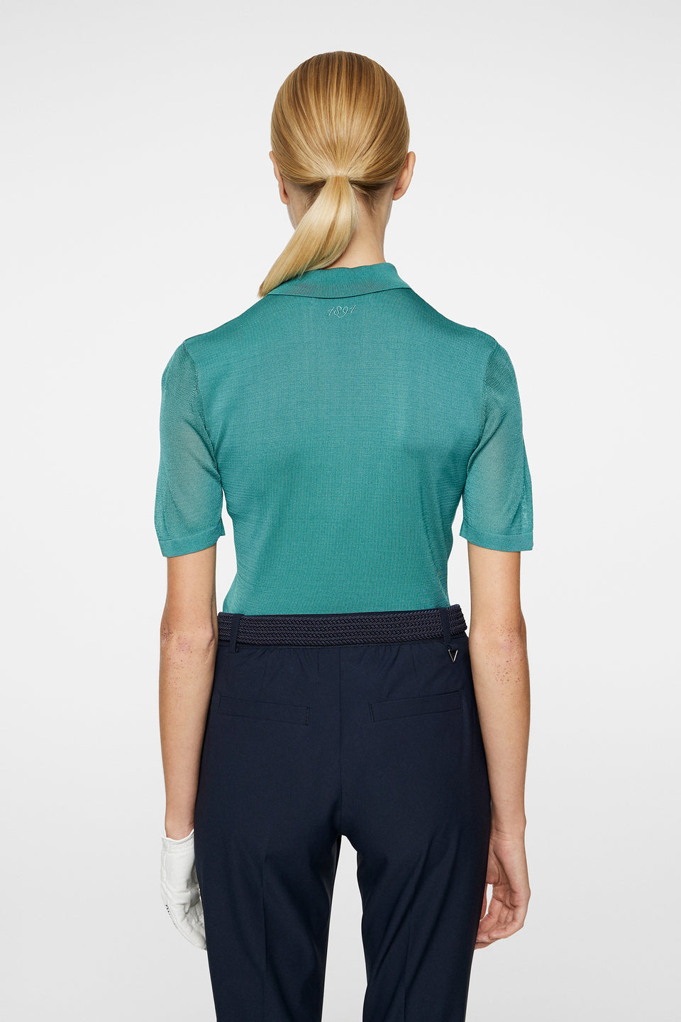 Amandine Knitted Polo / Teal