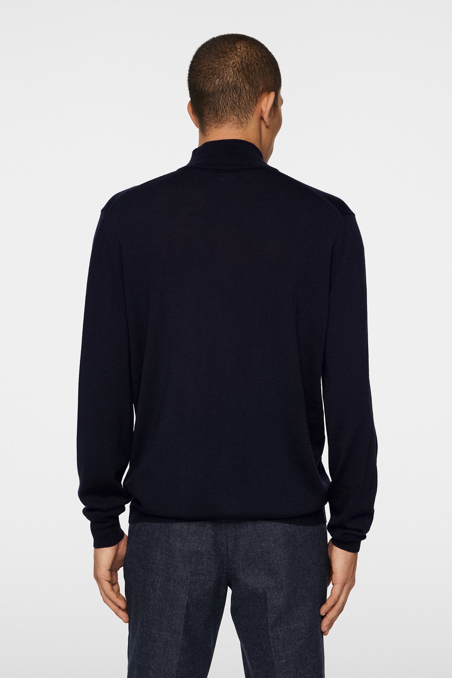 Kiyan Quarter Zip Sweater / JL Navy