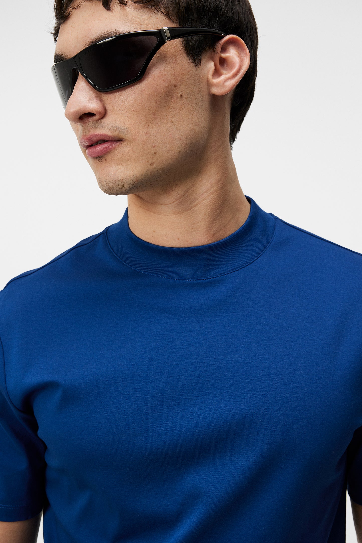 Ace Mock Neck T-shirt / Estate Blue