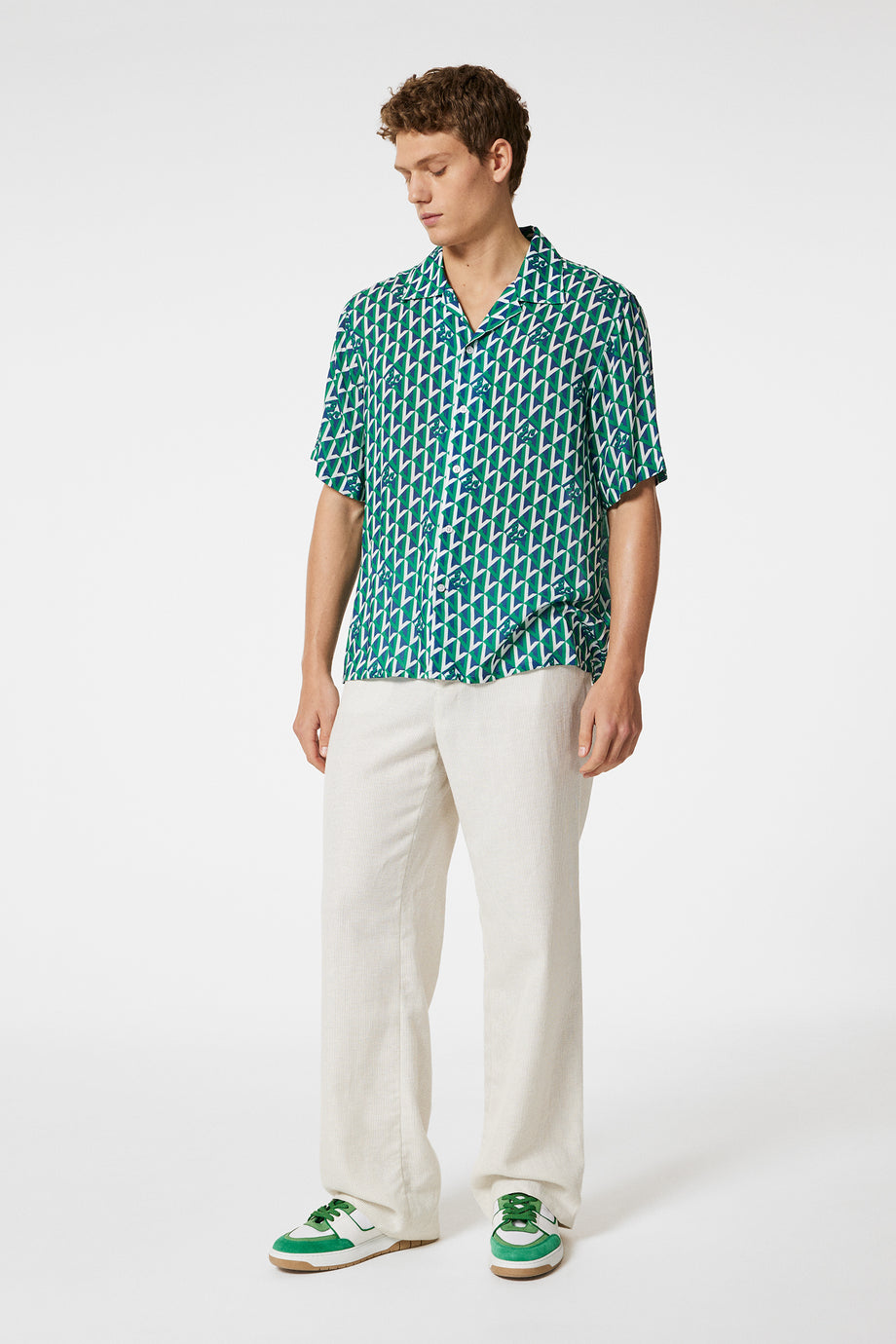 Donso Airy Island Geo Shirt / Island Geo Jellybean